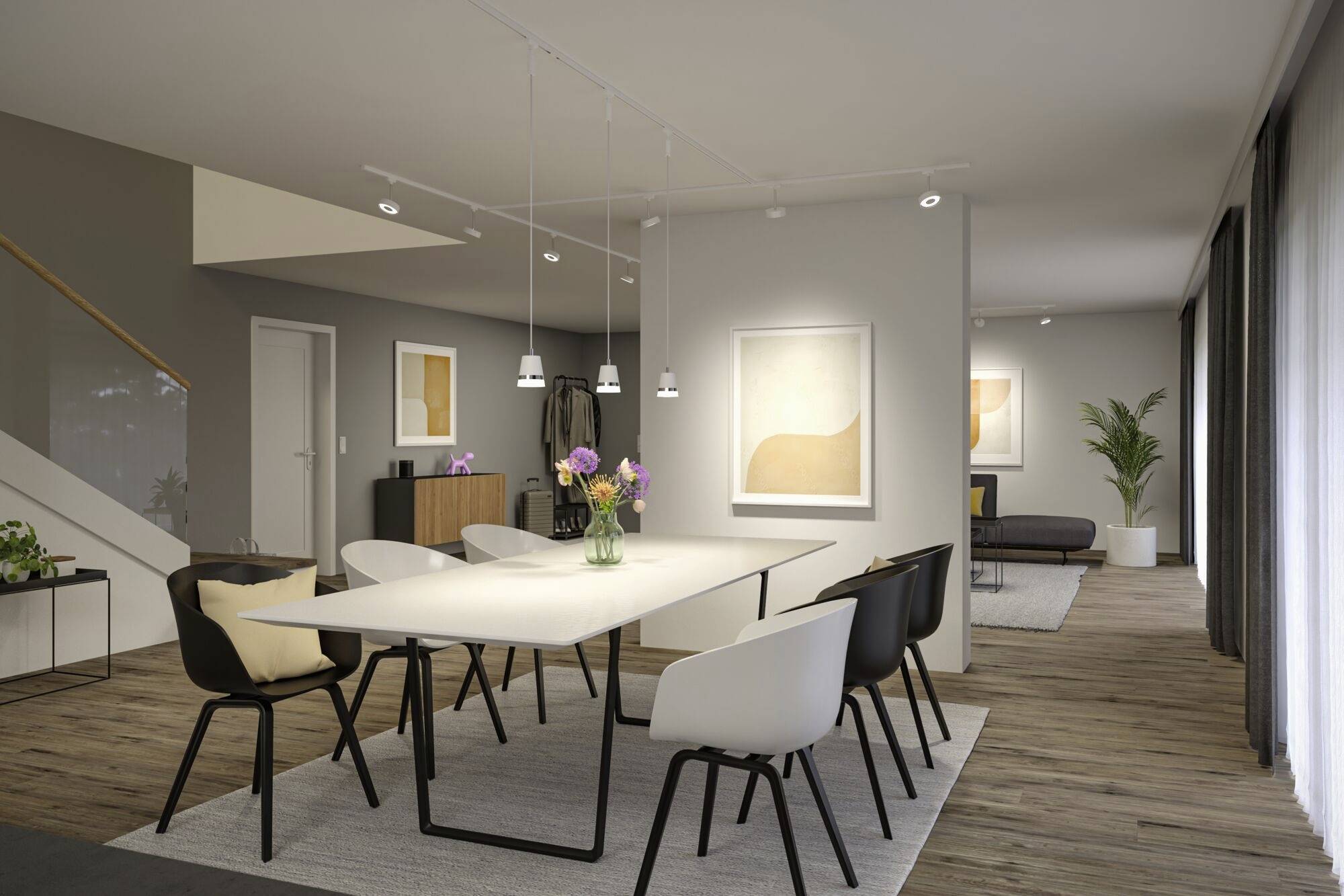 Paulmann Circle Hochvolt-Schienensystem-Leuchte URail 5W LED Weiß