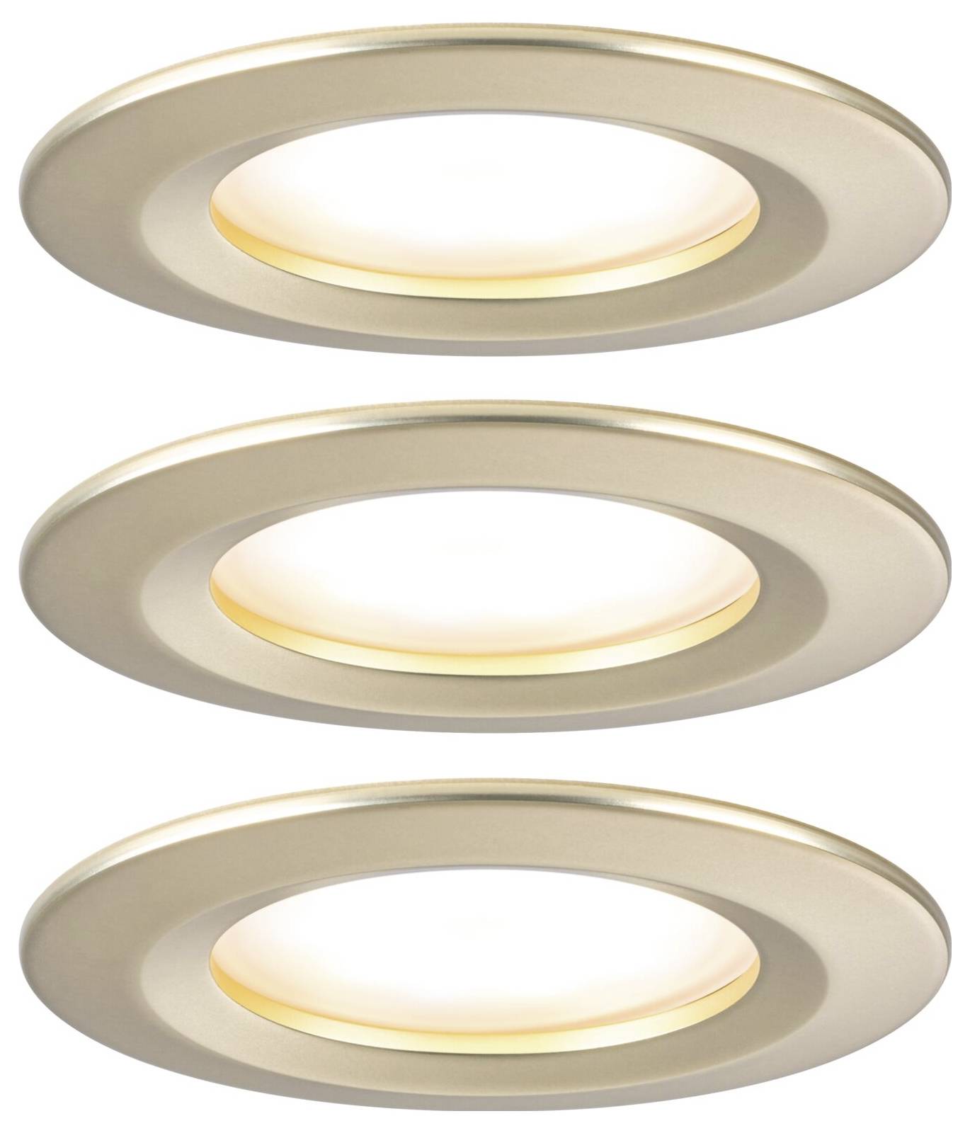 Paulmann 92405 Nova Coin LED-Einbauleuchte 3er Set LED 6W Gold (matt)