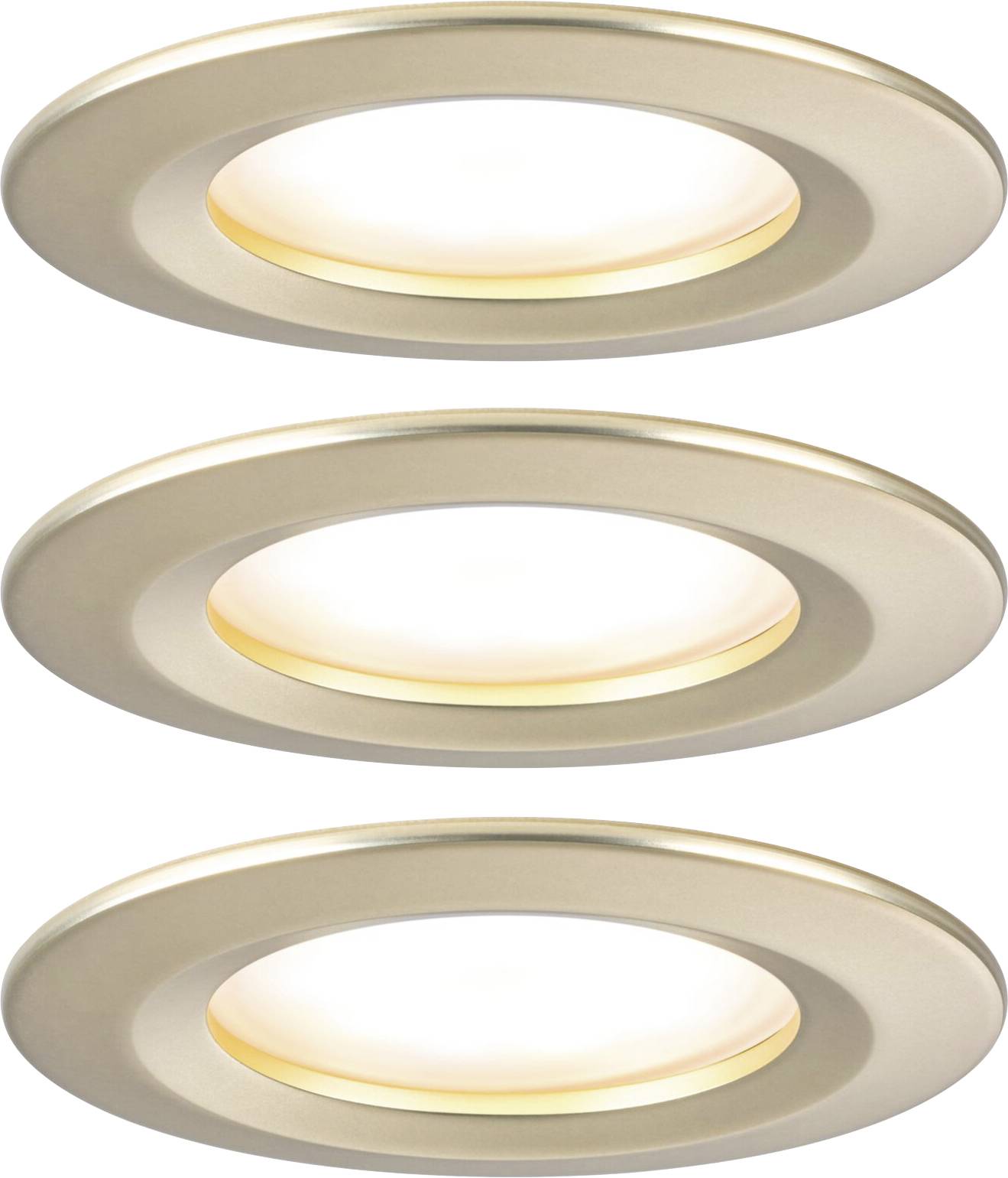 Paulmann 92407 Nova Coin LED-Einbauleuchte 3er Set LED 6W Gold (matt)