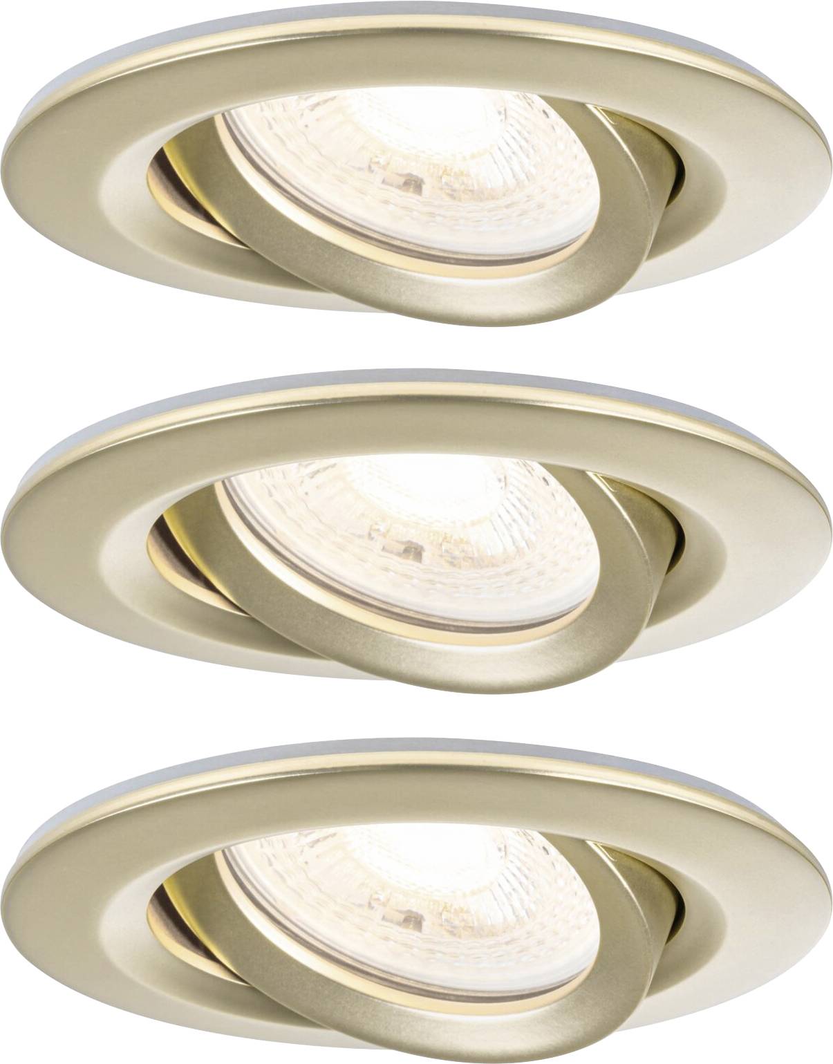 Paulmann 92408 Nova Coin LED-Einbauleuchte 3er Set LED GU10 6W Gold (matt)