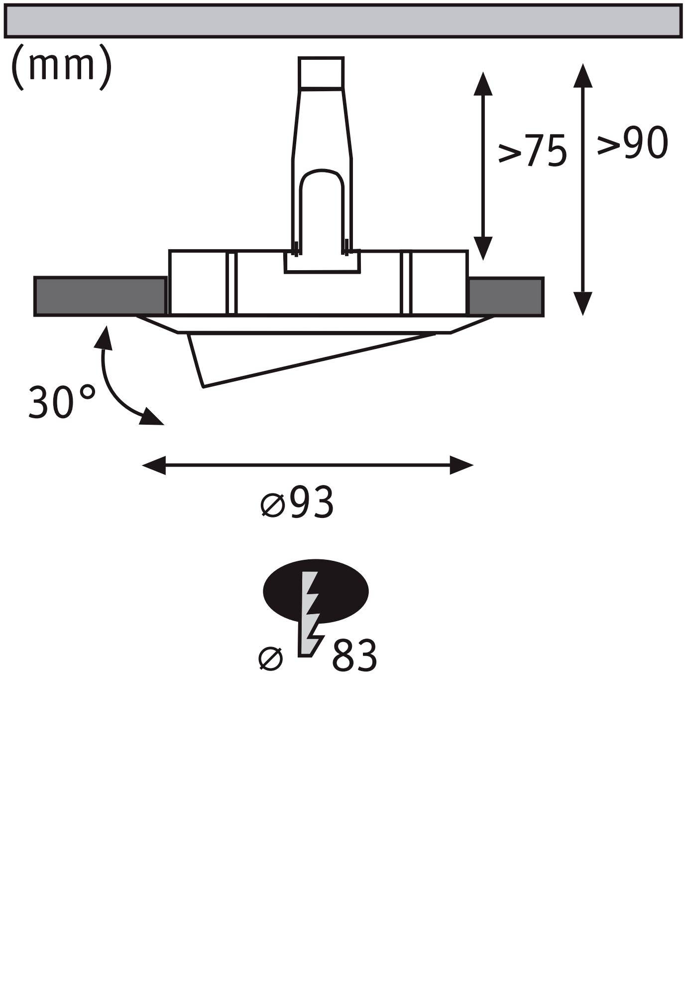 Paulmann 92408 Nova Coin LED-Einbauleuchte 3er Set LED GU10 6W Gold (matt)