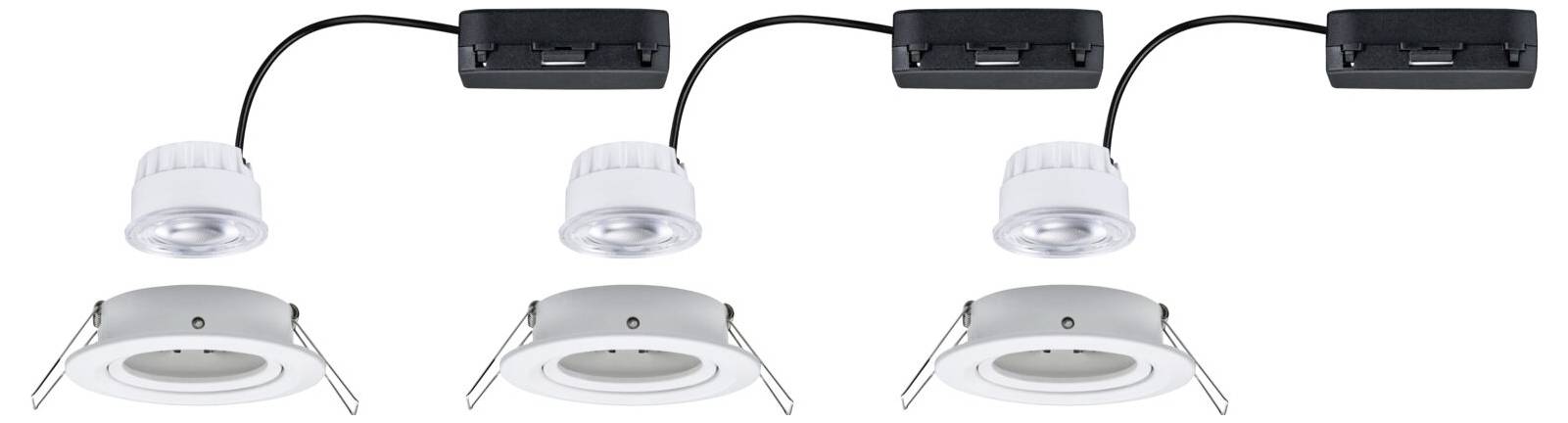 Paulmann 92455 Nova Coin LED-Einbauleuchte 3er Set LED 2.8W Weiß (matt)