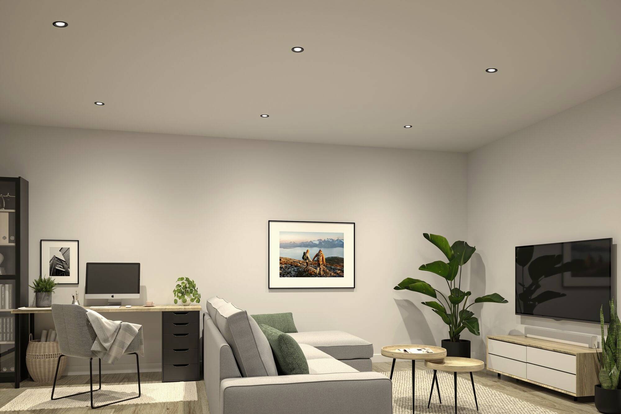 Paulmann 92456 Nova Coin LED-Einbauleuchte 3er Set LED 2.8W Eisen (gebürstet)