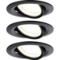 Paulmann 92457 Nova Coin LED-Einbauleuchte 3er Set LED 2.8W Schwarz (matt) Paulmann 92457 Nova Coin LED-Einbauleuchte 3er Set LED 2.8W Schwarz (matt)