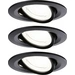 Paulmann 92457 Nova Coin LED-Einbauleuchte 3er Set LED 2.8W Schwarz (matt) Paulmann 92457 Nova Coin LED-Einbauleuchte 3er Set LED 2.8W Schwarz (matt)
