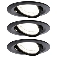 Paulmann 92457 Nova Coin LED-Einbauleuchte 3er Set LED 2.8W Schwarz (matt) Paulmann 92457 Nova Coin LED-Einbauleuchte 3er Set LED 2.8W Schwarz (matt)