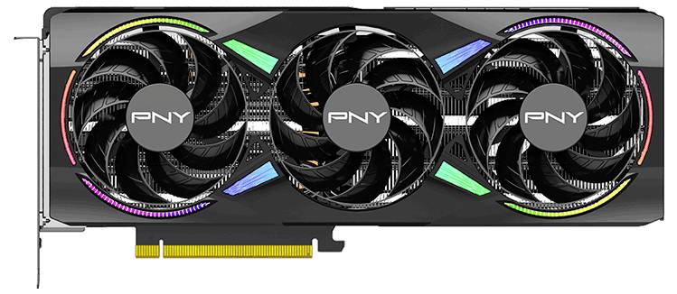 PNY Grafikkarte Nvidia RTX 5070 Ti RTX™ 5070 Ti ARGB EPIC-X RGB™ Triple Fan GPU 16 GB GDDR7-RAM PCIe x16 PCIe 5.0 x16