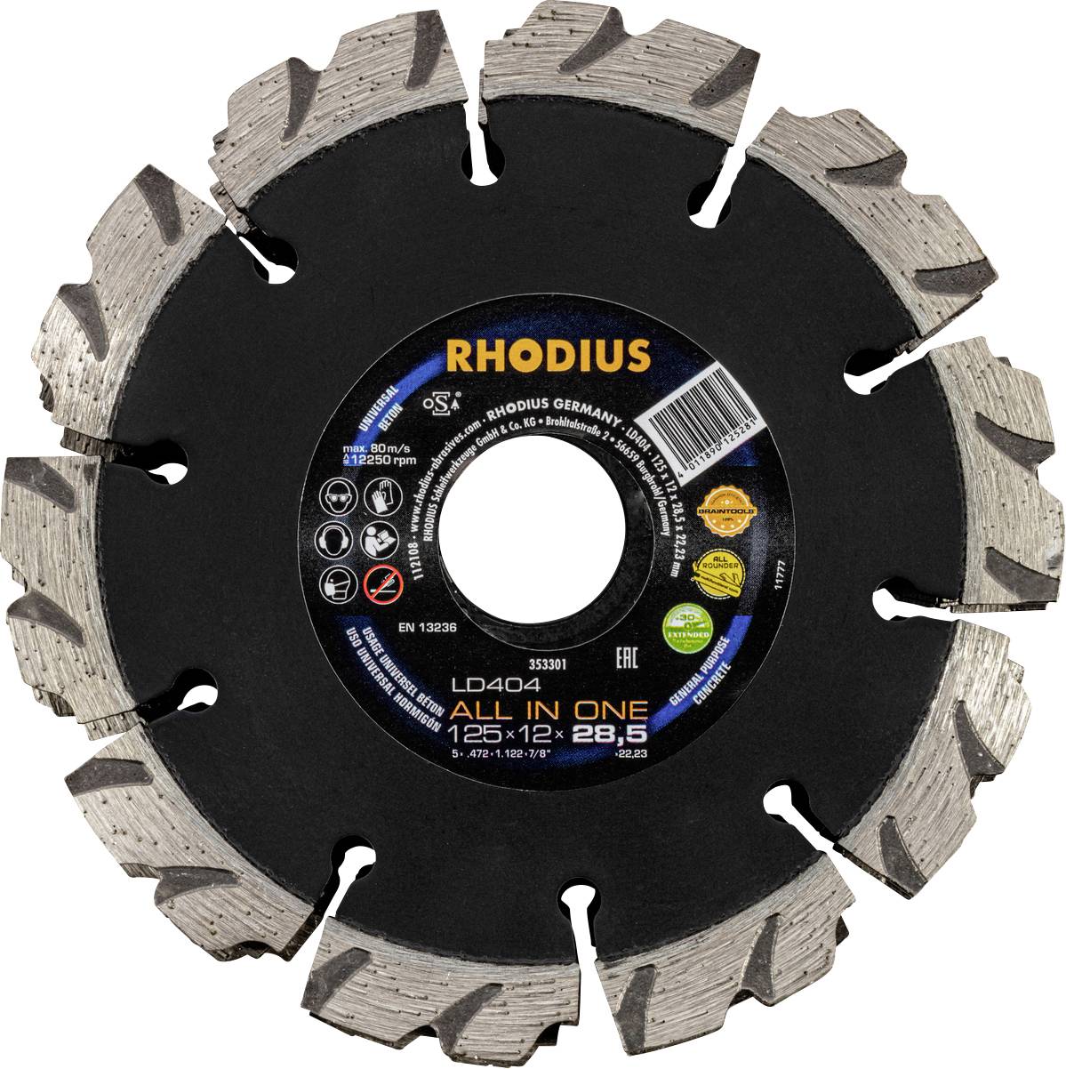 Rhodius 353301 Diamanttrennscheibe 125 mm 1 St. Beton