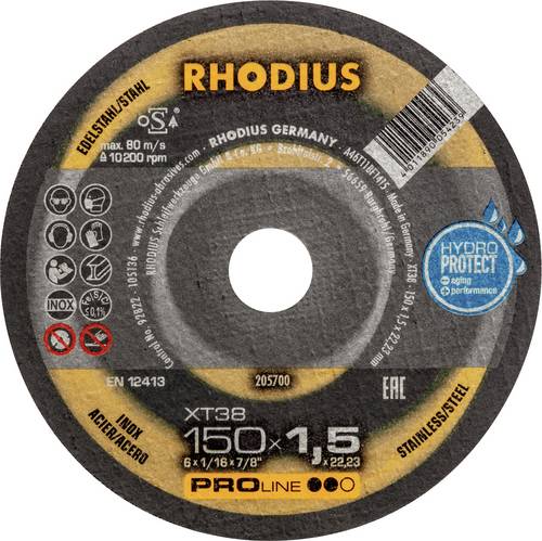 Rhodius 205700 Trennscheibe gerade 150 mm Edelstahl, Stahl
