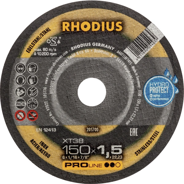 Rhodius 205700 Trennscheibe gerade 150mm Edelstahl, Stahl Rhodius 205700 Trennscheibe gerade 150mm Edelstahl, Stahl