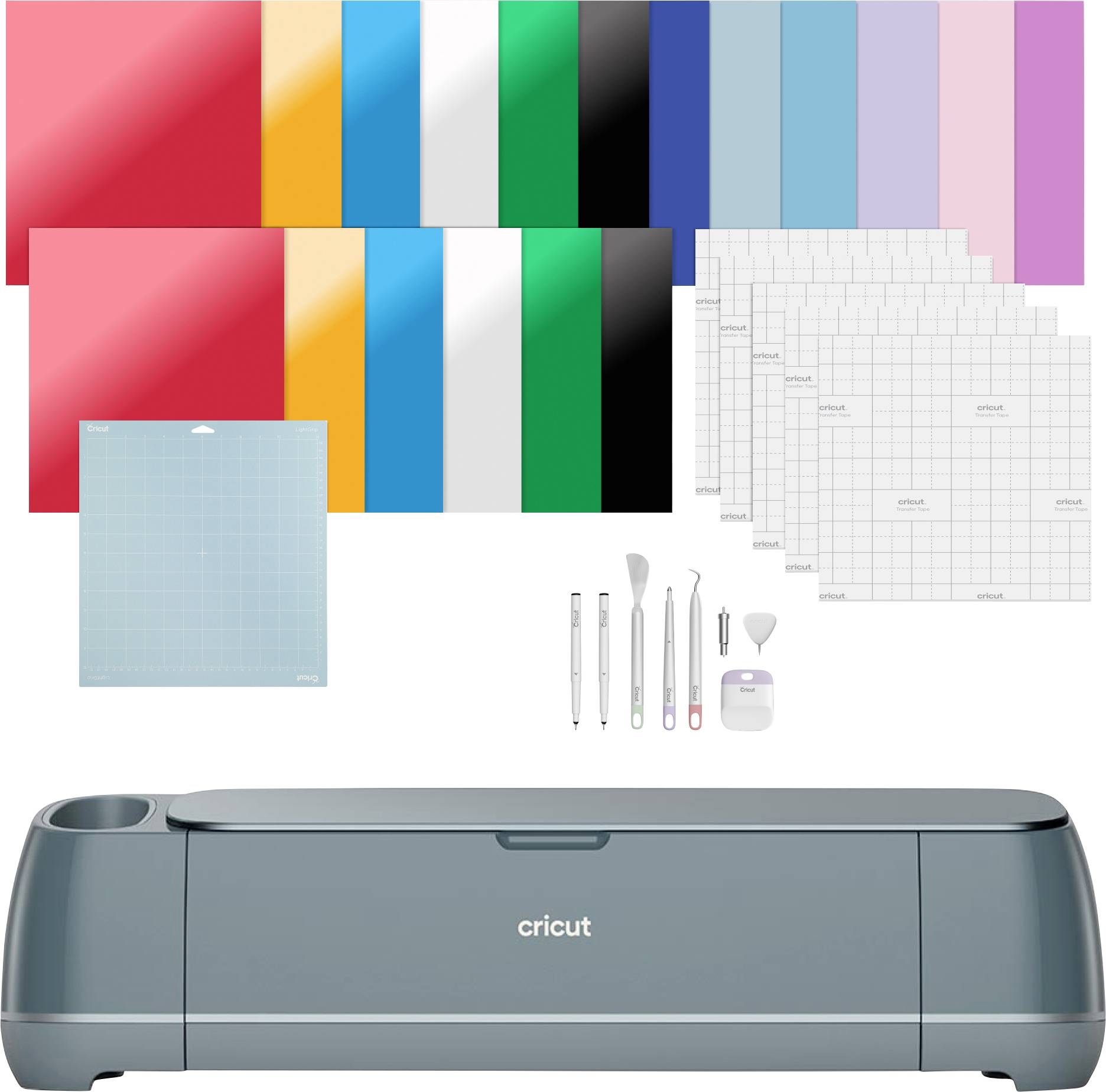 Cricut Maker 4 Essentials Bundle Schneideplotter Gestaltungsset Schnittbreite 29.7 cm