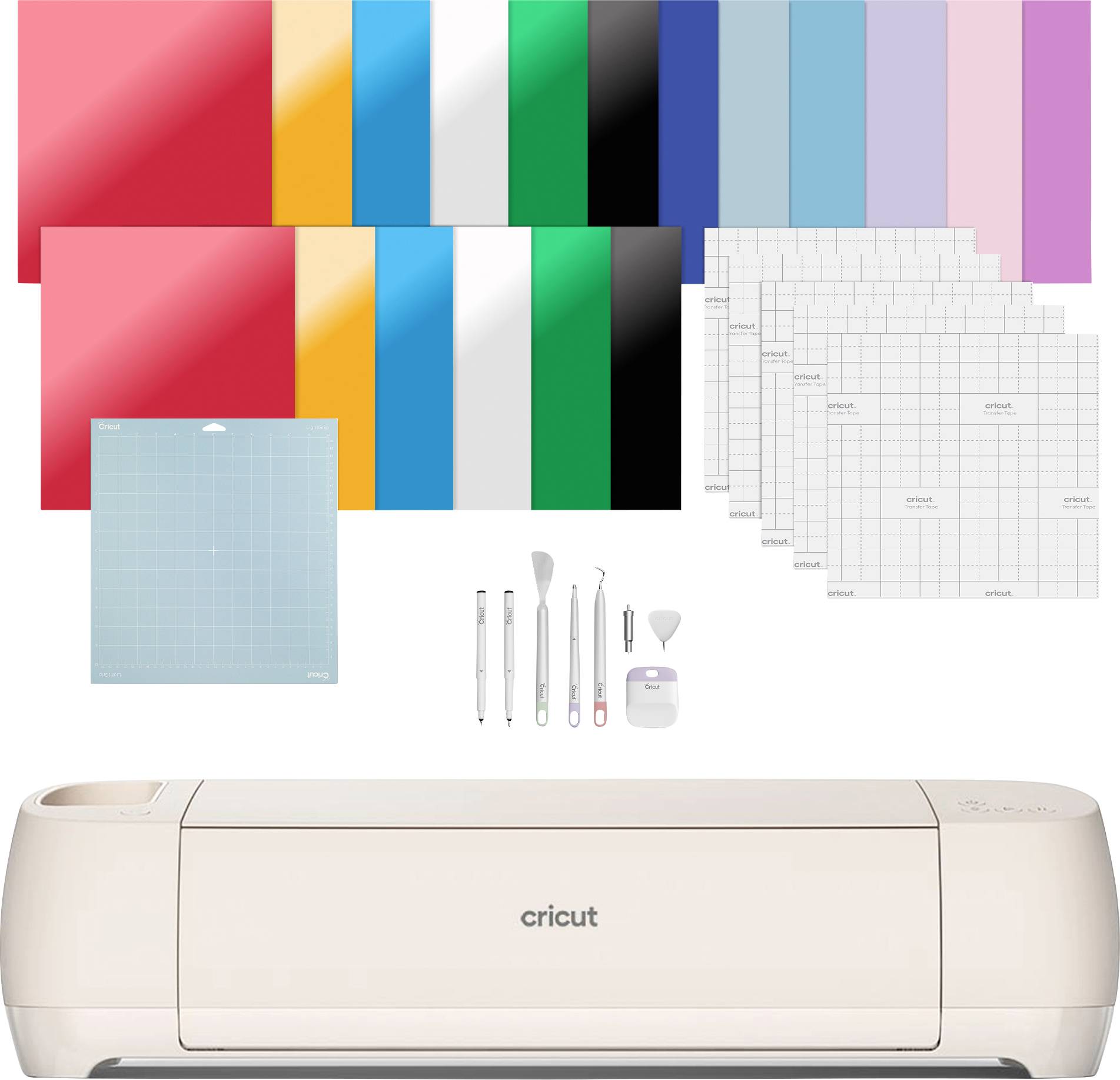 Cricut Explore 4 Essentials Bundle Schneideplotter Gestaltungsset Schnittbreite 29.7 cm