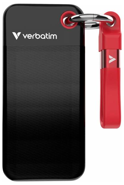 Verbatim Pocket 1TB Externe SSD USB-C® (USB 3.2 Gen 2) Schwarz, Rot 32192