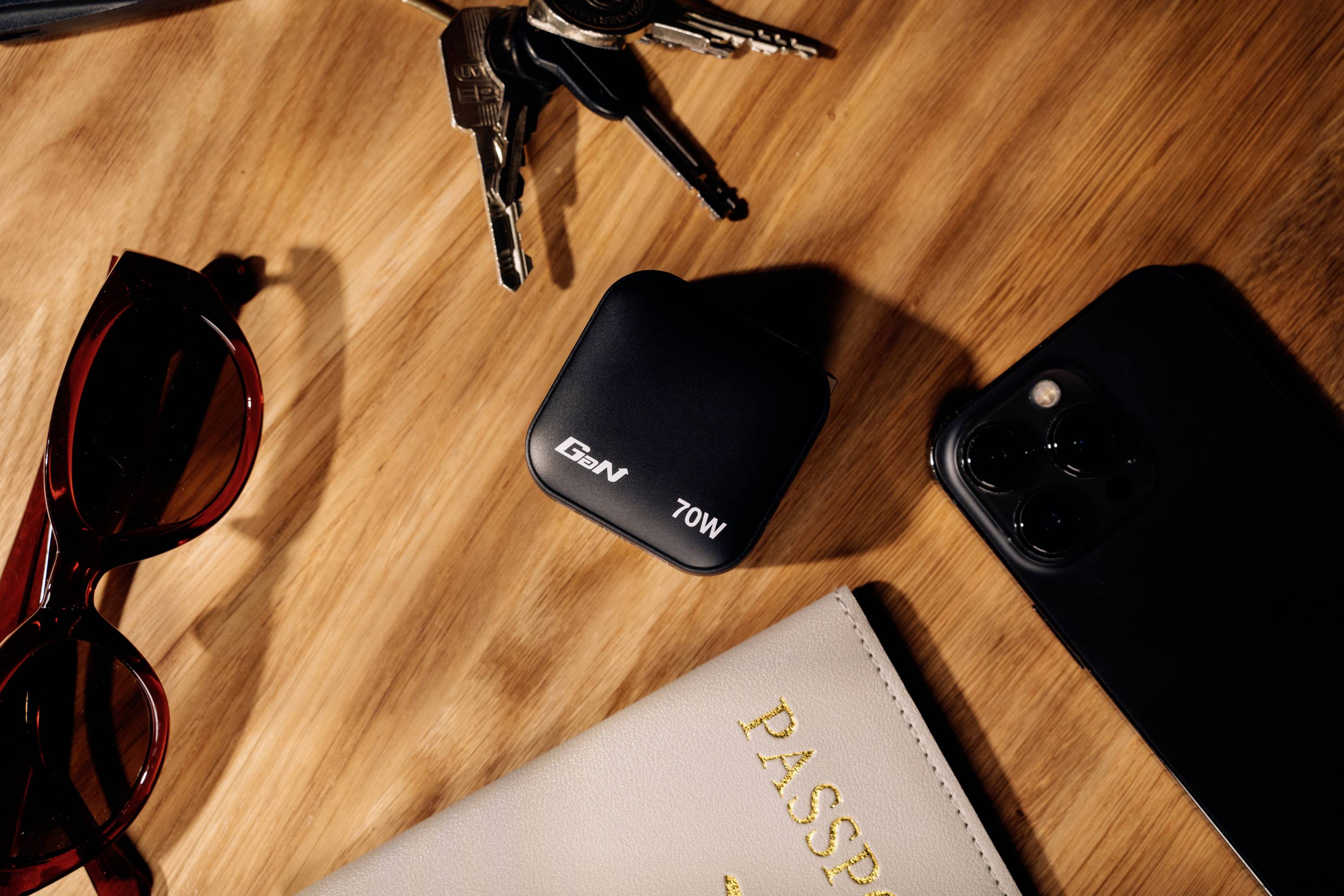 Verbatim Mini GaN Charger Reiseladeadapter 70W 1x USB-A, 2x USB-C® USB PD 3.0, QC 3.0, QC 4+ Schwarz Schnellladegerät, GaN, mit