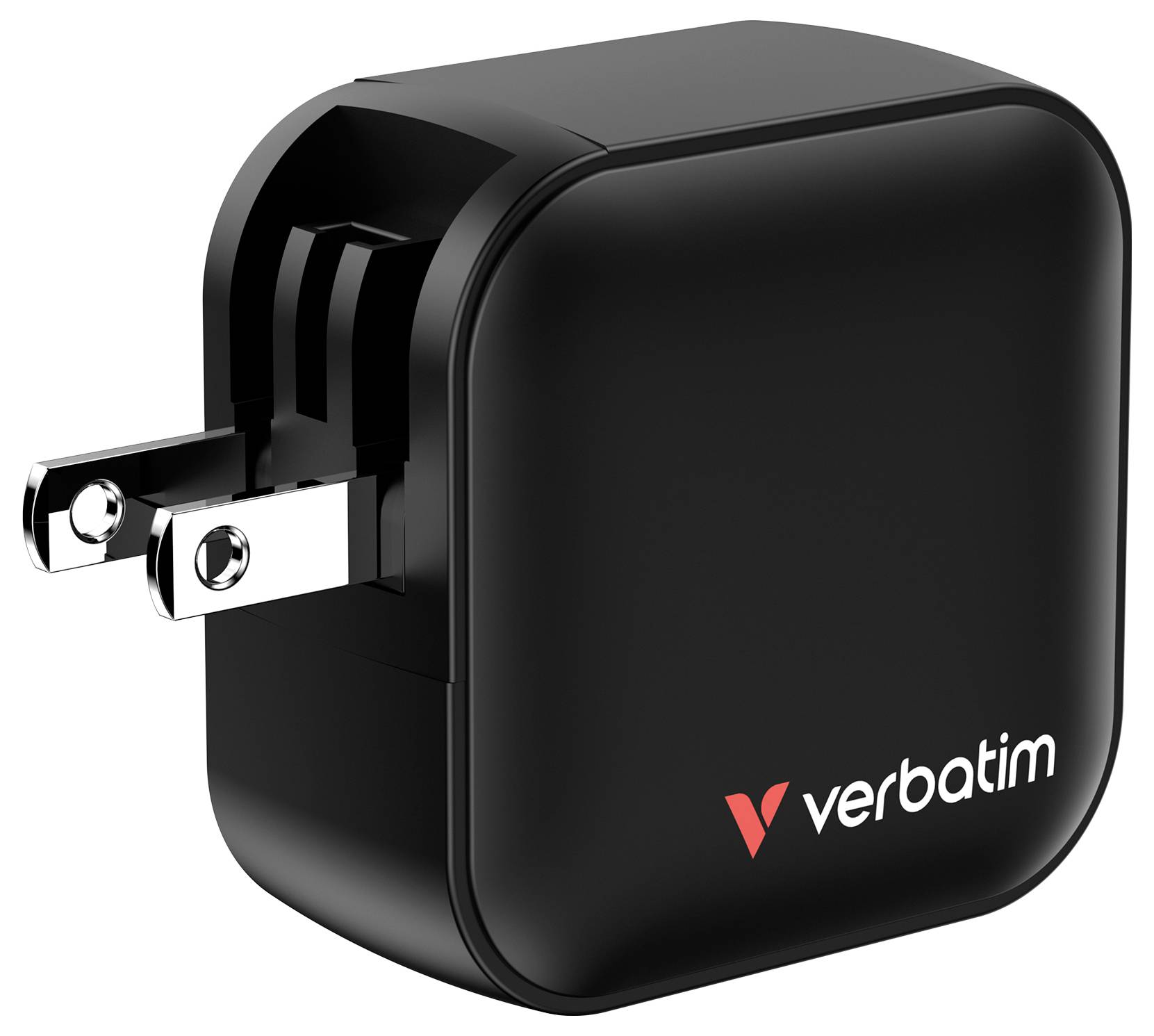Verbatim Mini GaN Charger Reiseladeadapter 70W 1x USB-A, 2x USB-C® USB PD 3.0, QC 3.0, QC 4+ Schwarz Schnellladegerät, GaN, mit