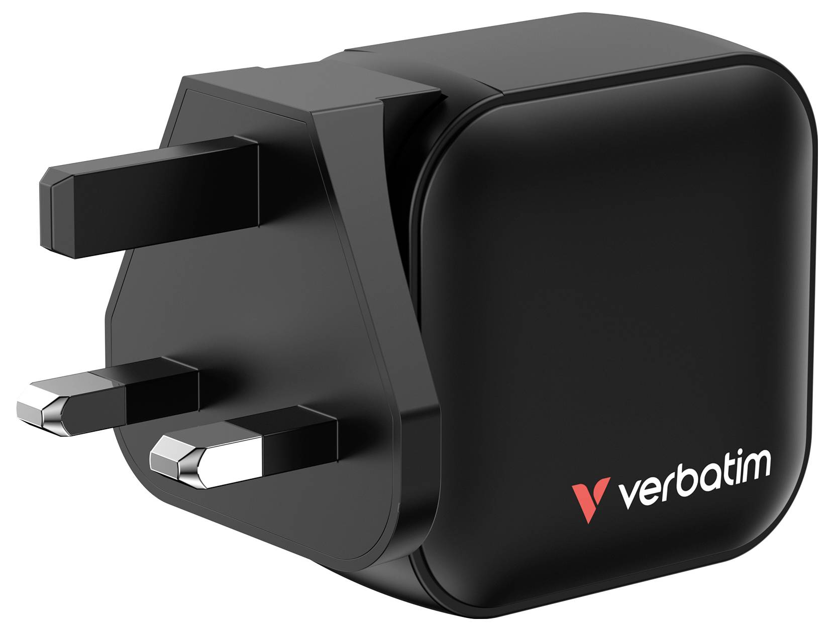 Verbatim Mini GaN Charger Reiseladeadapter 70W 1x USB-A, 2x USB-C® USB PD 3.0, QC 3.0, QC 4+ Schwarz Schnellladegerät, GaN, mit
