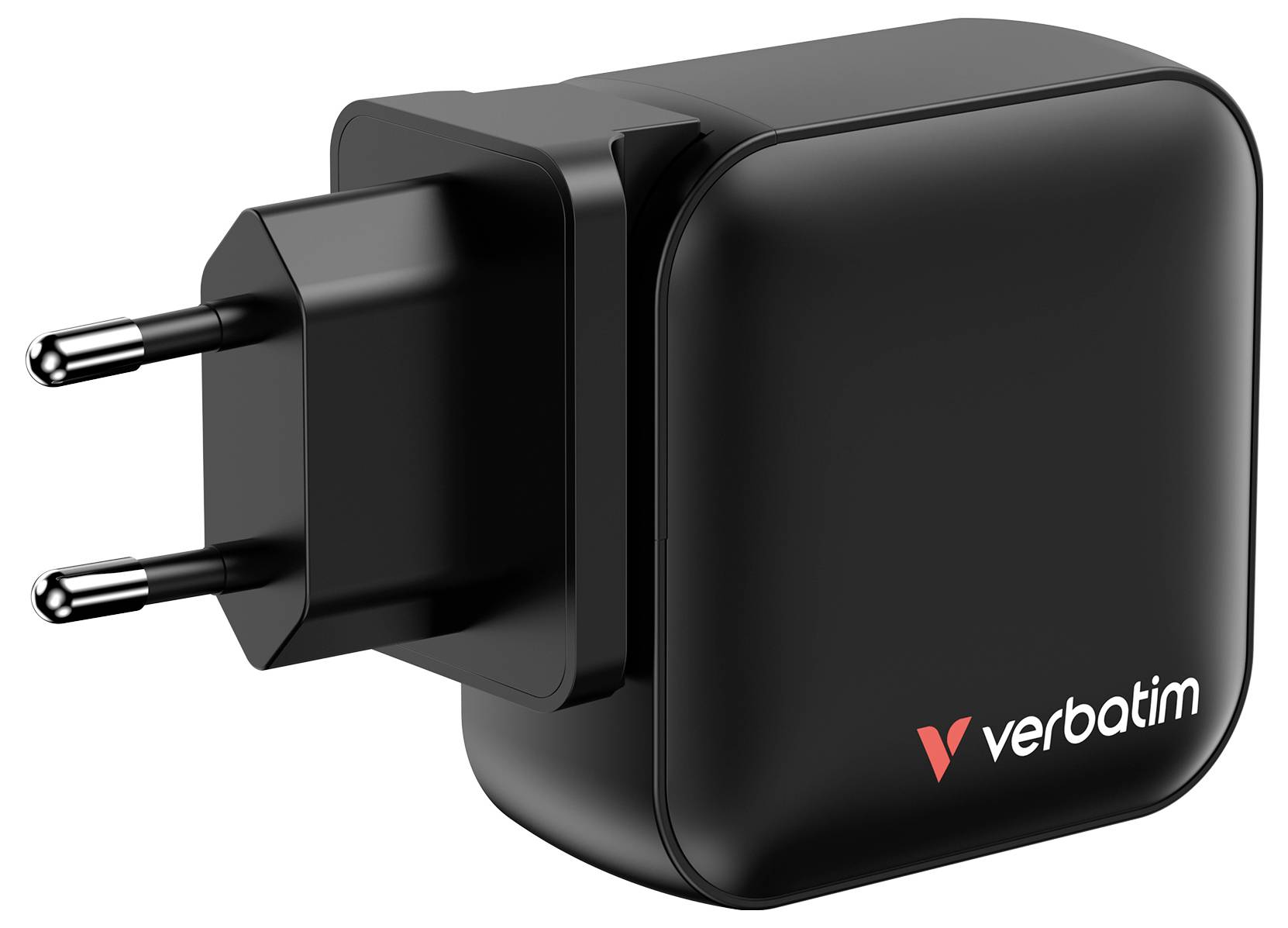 Verbatim Mini GaN Charger Reiseladeadapter 100W 1x USB-A, 3x USB-C® USB PD, USB PD 3.0, QC 3.0 Schwarz Schnellladegerät, GaN, mit