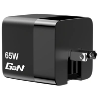 Verbatim GaN Charger 65W Reiseladeadapter 65W 1x USB-A, 1x USB-C® USB PD, USB PD 3.0, QC 3.0 Schwarz Schnellladegerät, GaN, mit Verbatim GaN Charger 65W Reiseladeadapter 65W 1x USB-A, 1x USB-C® USB PD, USB PD 3.0, QC 3.0 Schwarz Schnellladegerät, GaN, mit