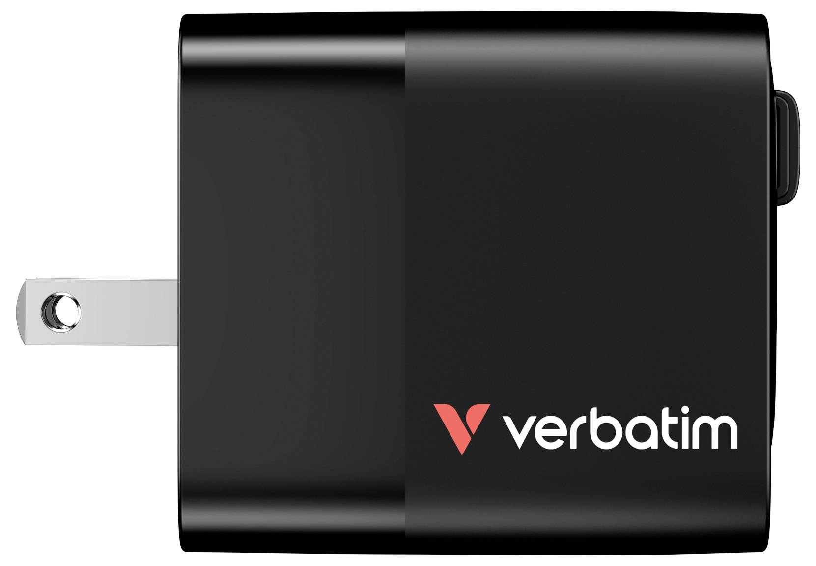 Verbatim GaN Charger 65W Reiseladeadapter 65W 1x USB-A, 1x USB-C® USB PD, USB PD 3.0, QC 3.0 Schwarz Schnellladegerät, GaN, mit