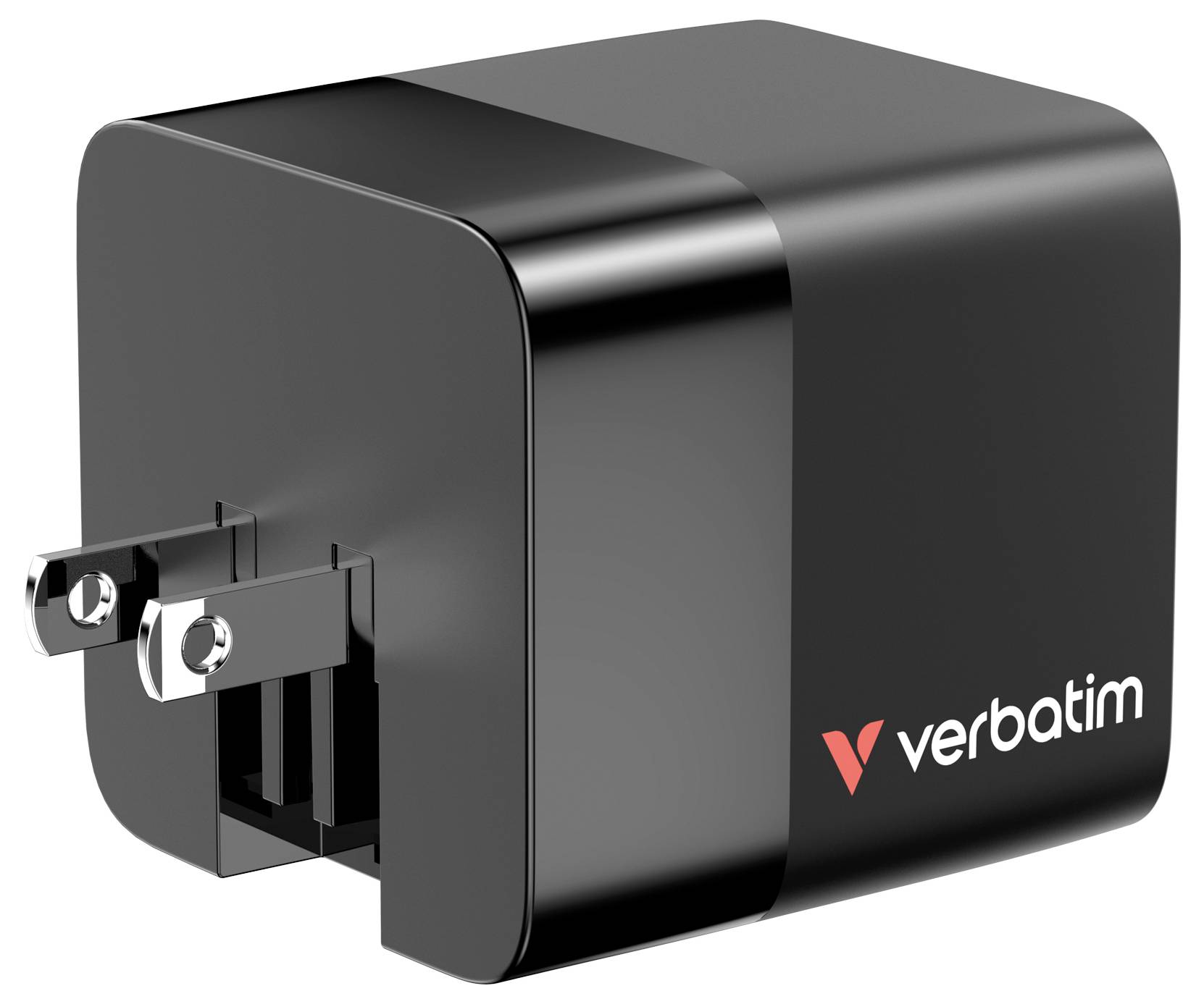 Verbatim GaN Charger 65W Reiseladeadapter 65W 1x USB-A, 1x USB-C® USB PD, USB PD 3.0, QC 3.0 Schwarz Schnellladegerät, GaN, mit