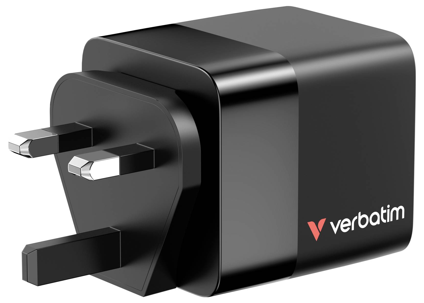 Verbatim GaN Charger 65W Reiseladeadapter 65W 1x USB-A, 1x USB-C® USB PD, USB PD 3.0, QC 3.0 Schwarz Schnellladegerät, GaN, mit