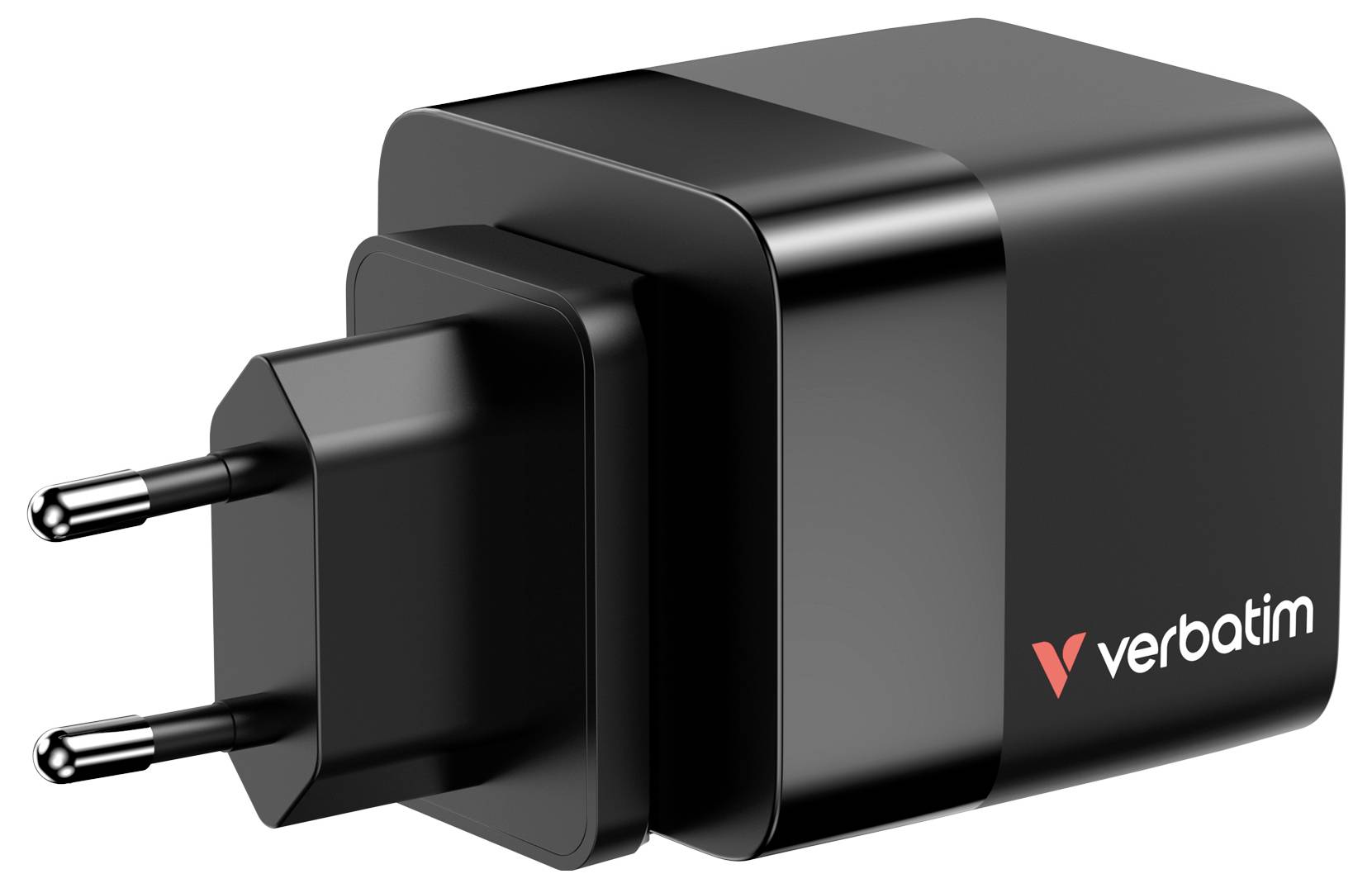 Verbatim GaN Charger 65W Reiseladeadapter 65W 1x USB-A, 1x USB-C® USB PD, USB PD 3.0, QC 3.0 Schwarz Schnellladegerät, GaN, mit