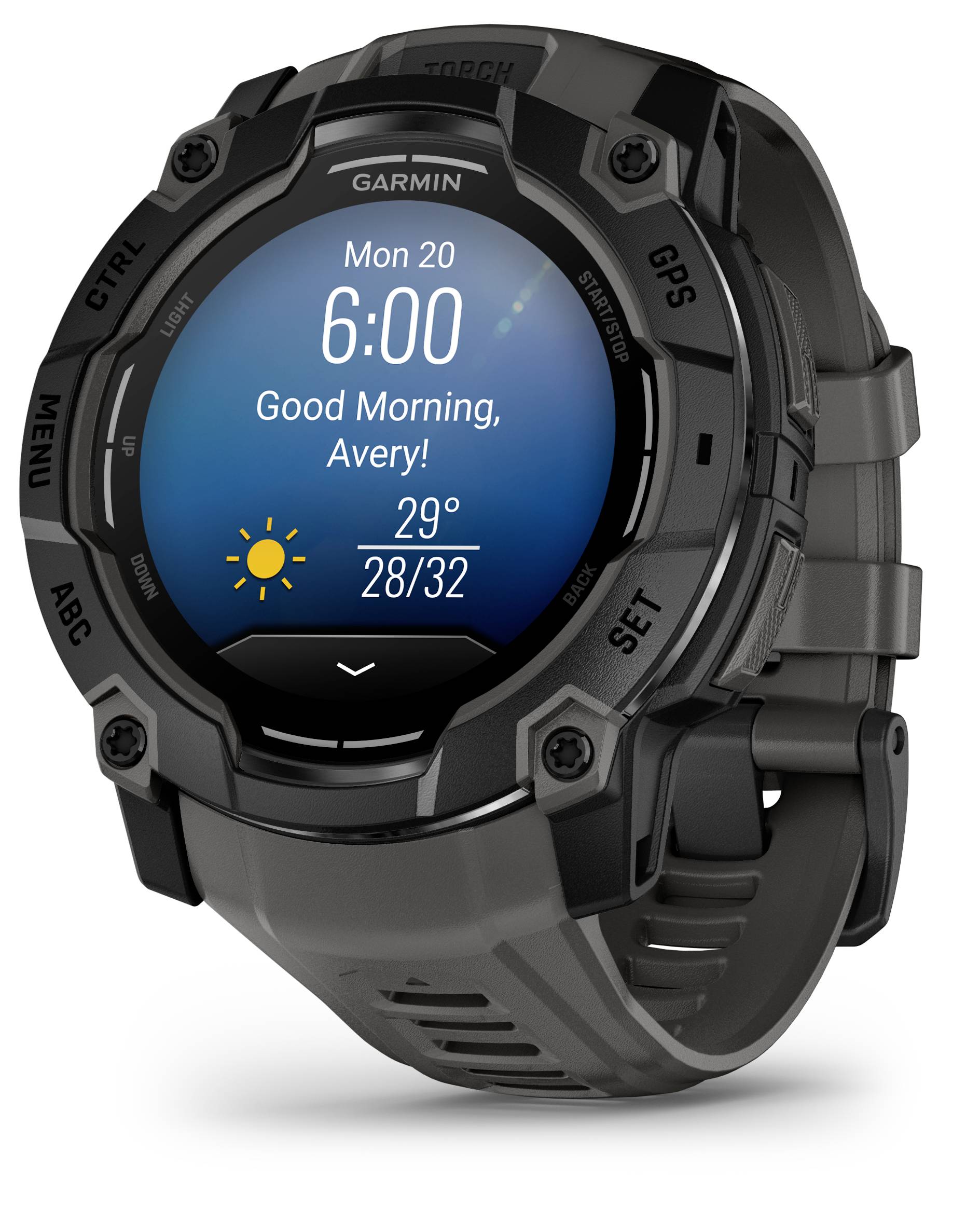 Garmin INSTINCT® 3 AMOLED Smartwatch 50mm Schwarz