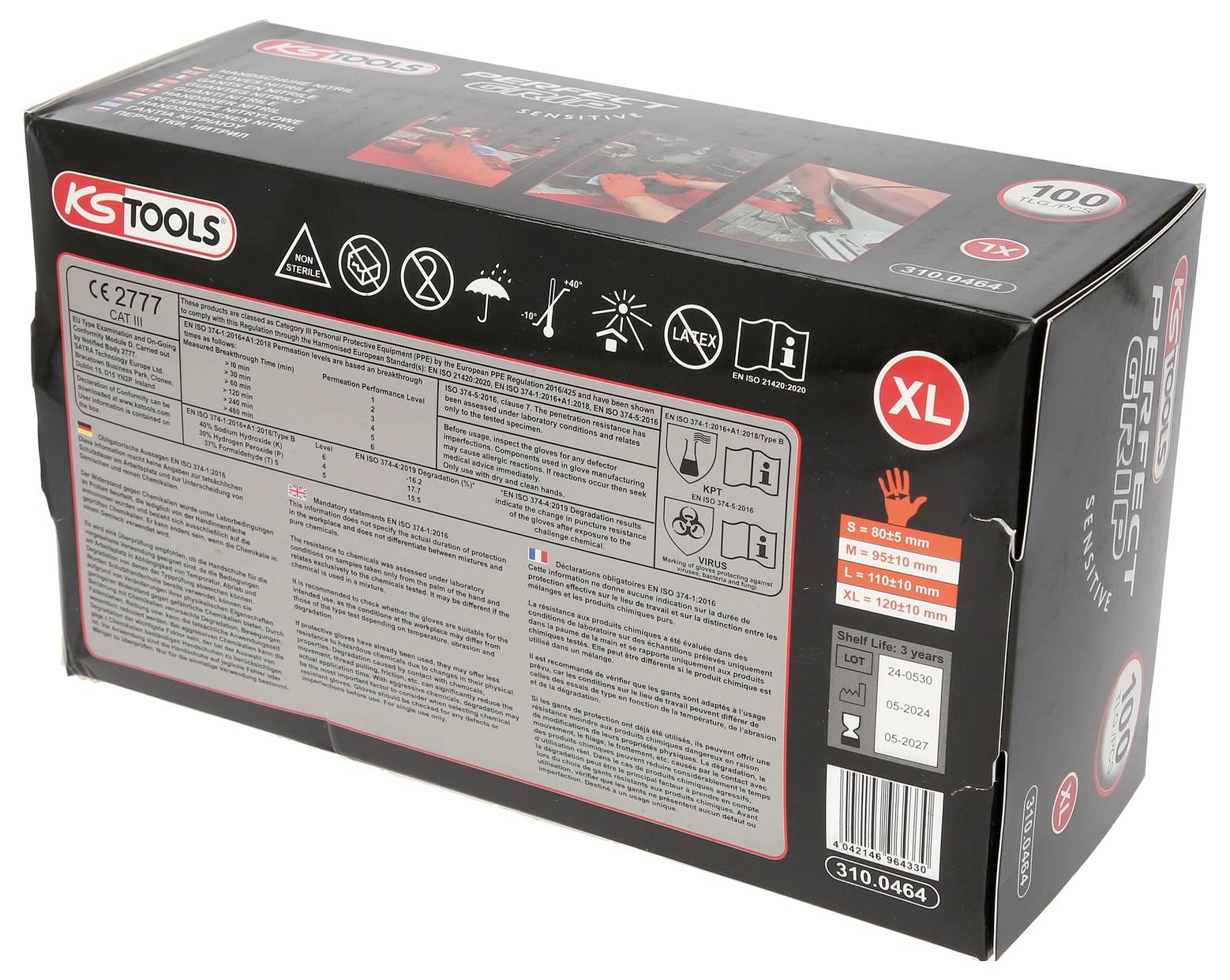 KS Tools 310.0464 100 St. Einweghandschuh