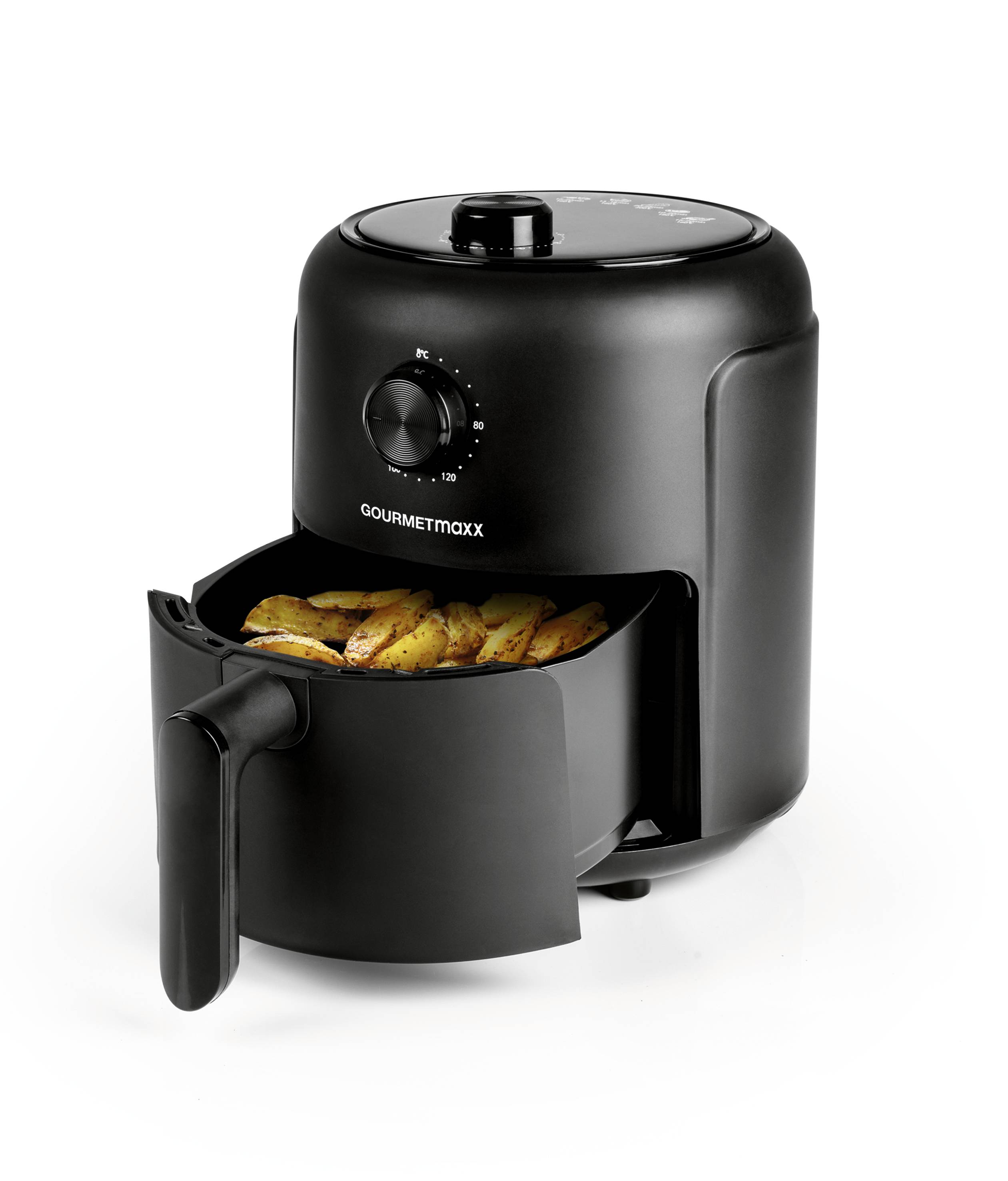 GourmetMaxx Heißluft-Fritteuse Mechanisch 2,3l Heißluft-Fritteuse 1000 W Schwarz