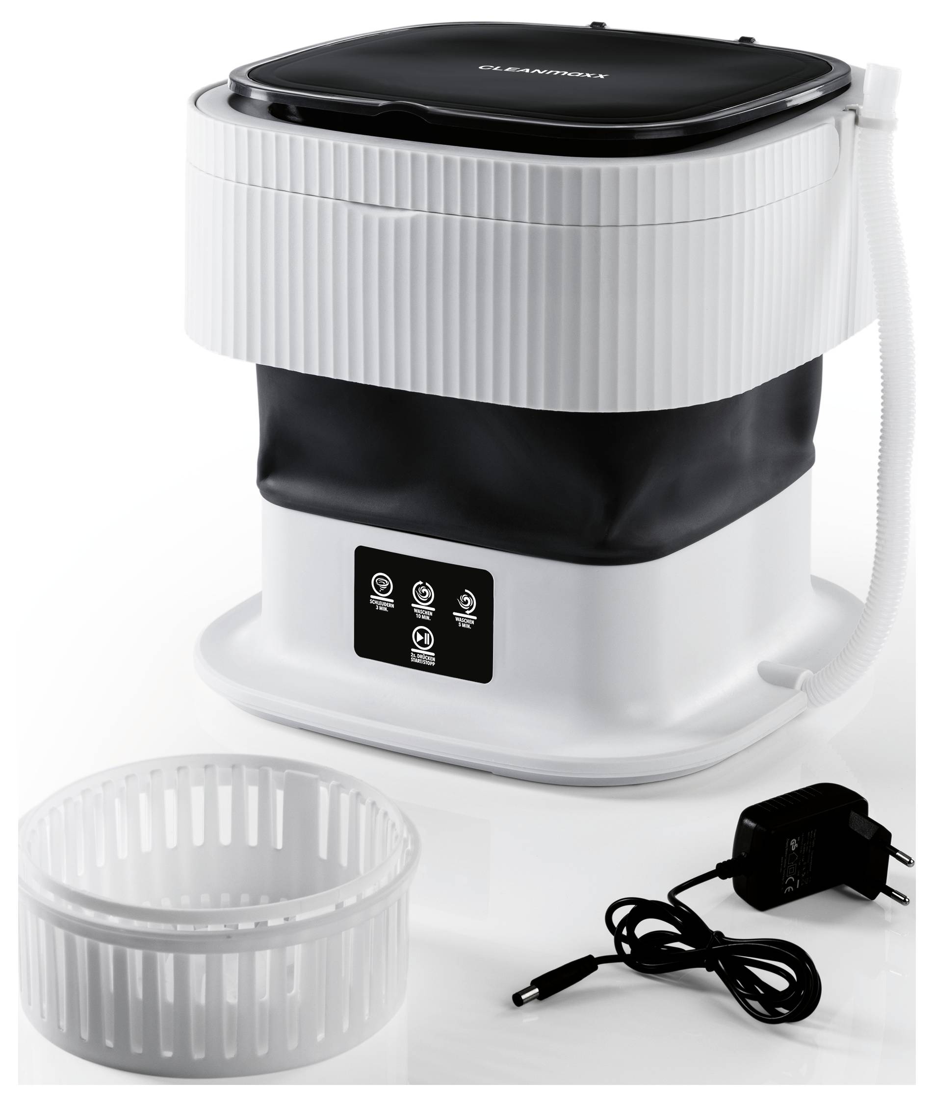 CleanMaxx Mini-Waschmaschine faltbar 40W weiß faltbar 15056 1St.