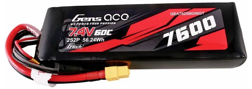 Gens ace Modellbau-Akkupack (LiPo) 7.4V 7600 mAh 60 C Block XT60