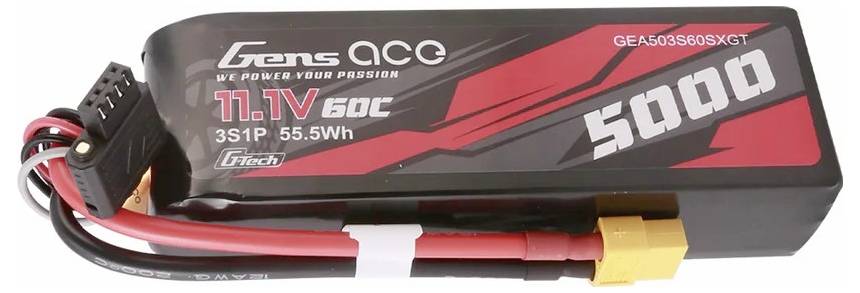 Gens ace Modellbau-Akkupack (LiPo) 11.1V 5000 mAh 60 C Block XT60