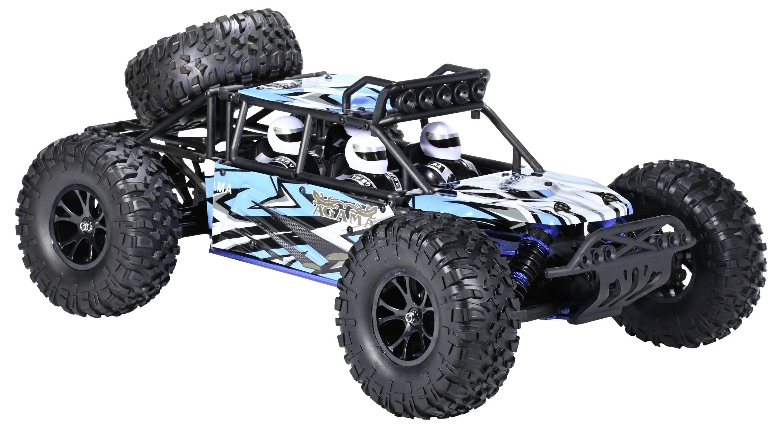 VRX AGAMA Blau-Schwarz Brushless 1:10 RC Modellauto Elektro Buggy Allradantrieb (4WD) RtR 2,4GHz Inkl. Akku und Ladegerät