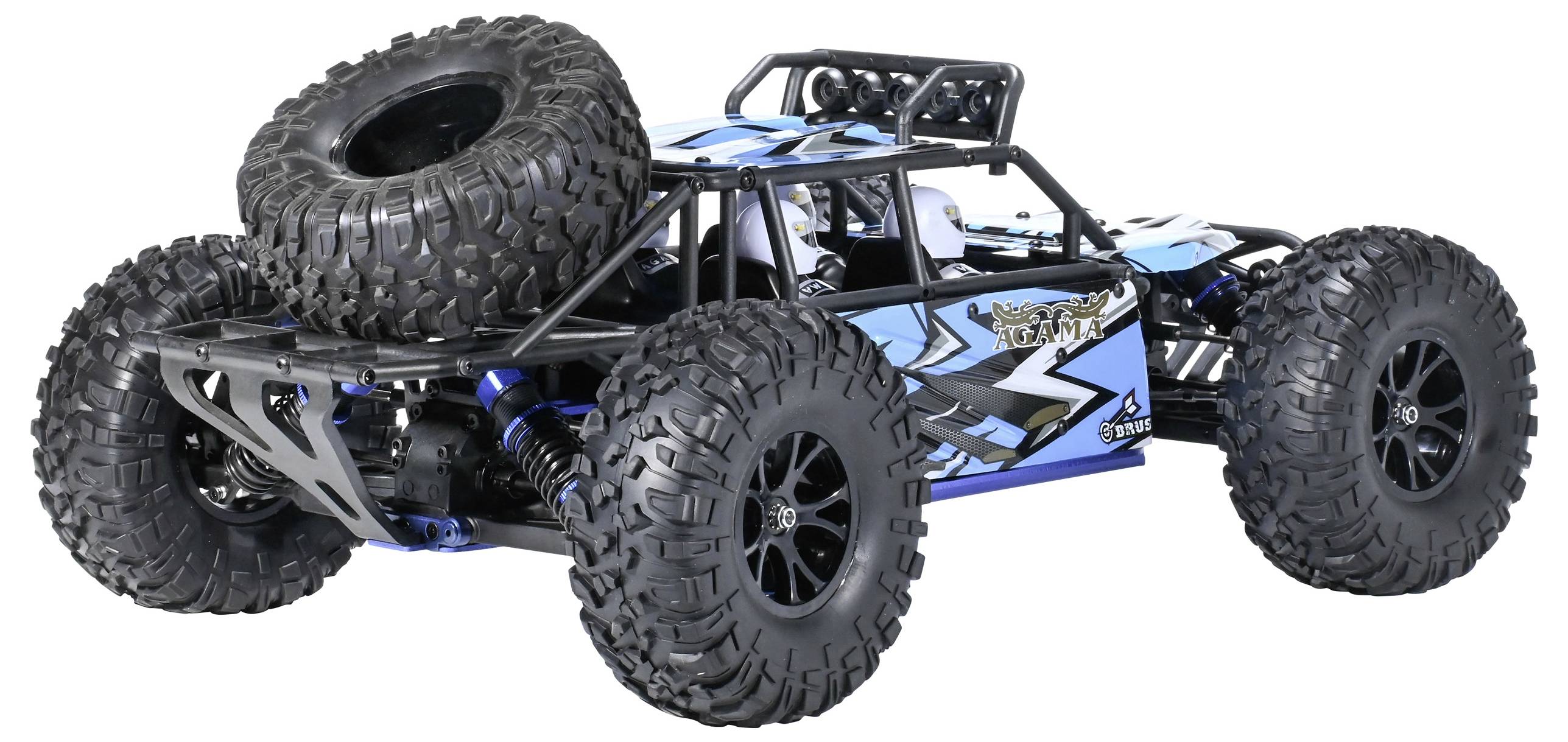 VRX AGAMA Blau-Schwarz Brushless 1:10 RC Modellauto Elektro Buggy Allradantrieb (4WD) RtR 2,4GHz Inkl. Akku und Ladegerät