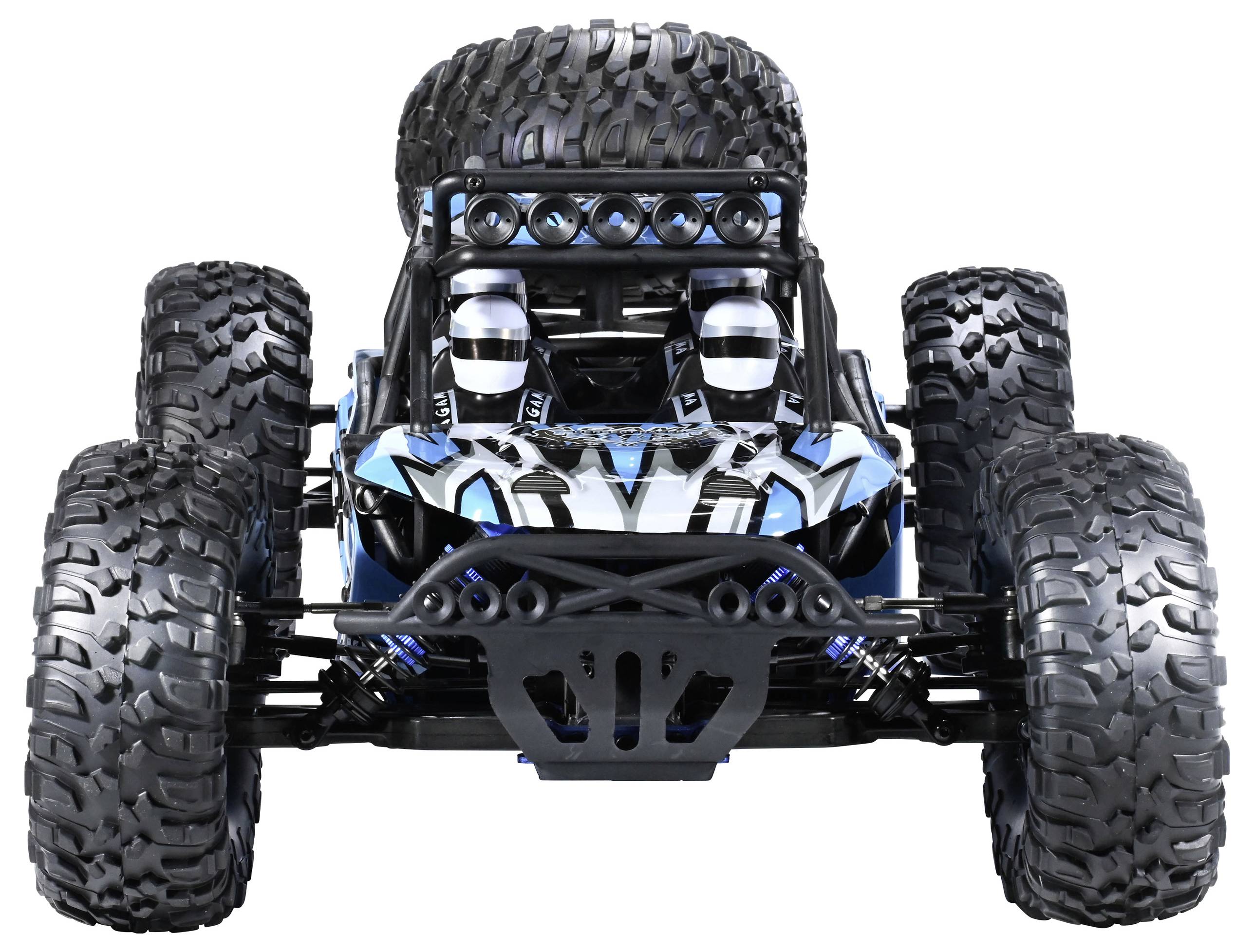 VRX AGAMA Blau-Schwarz Brushless 1:10 RC Modellauto Elektro Buggy Allradantrieb (4WD) RtR 2,4GHz Inkl. Akku und Ladegerät