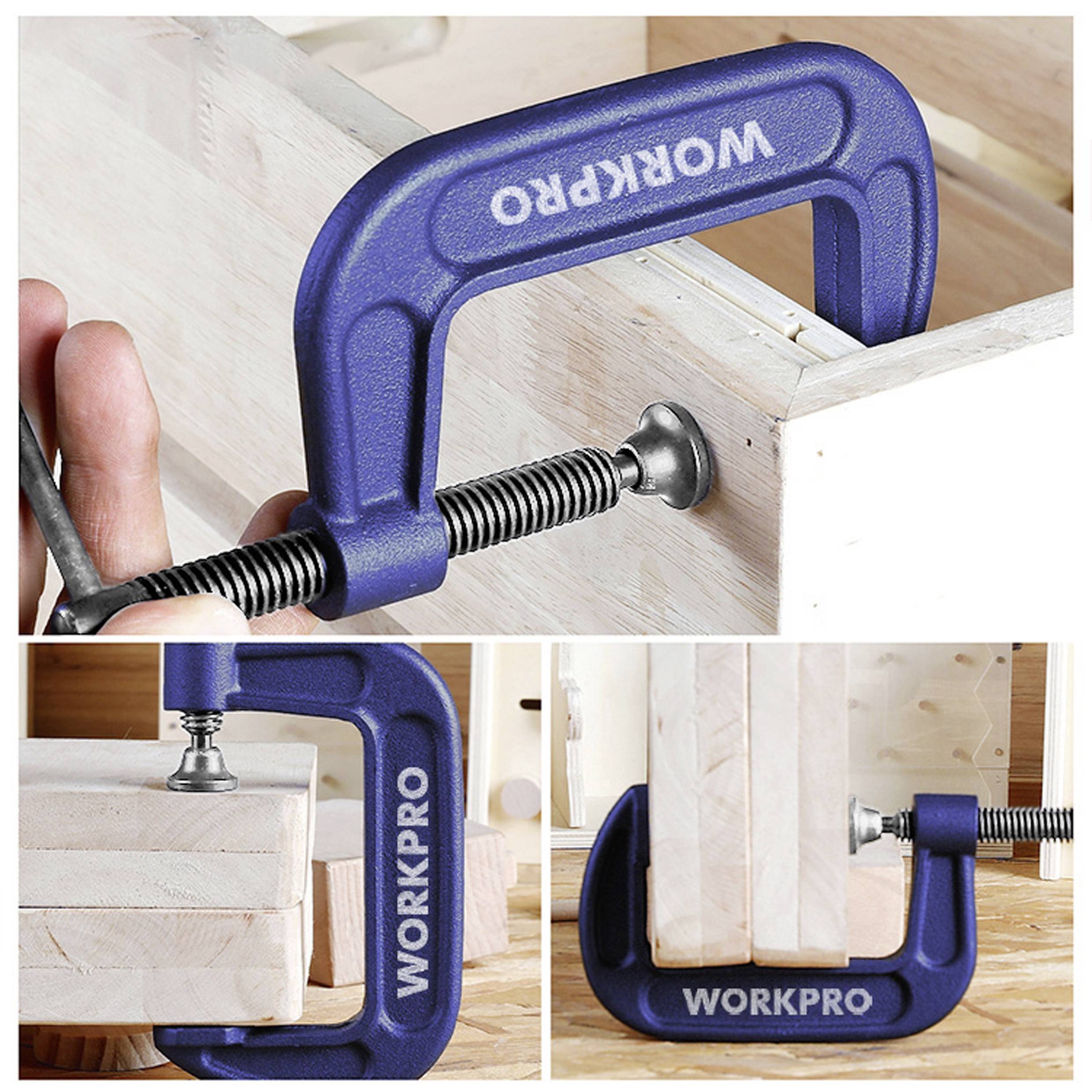 WorkPro 75 mm C-klemme WP232018 Spann-Weite (max.):75 mm Produktabmessung, Länge: 167 mm Ausladungs