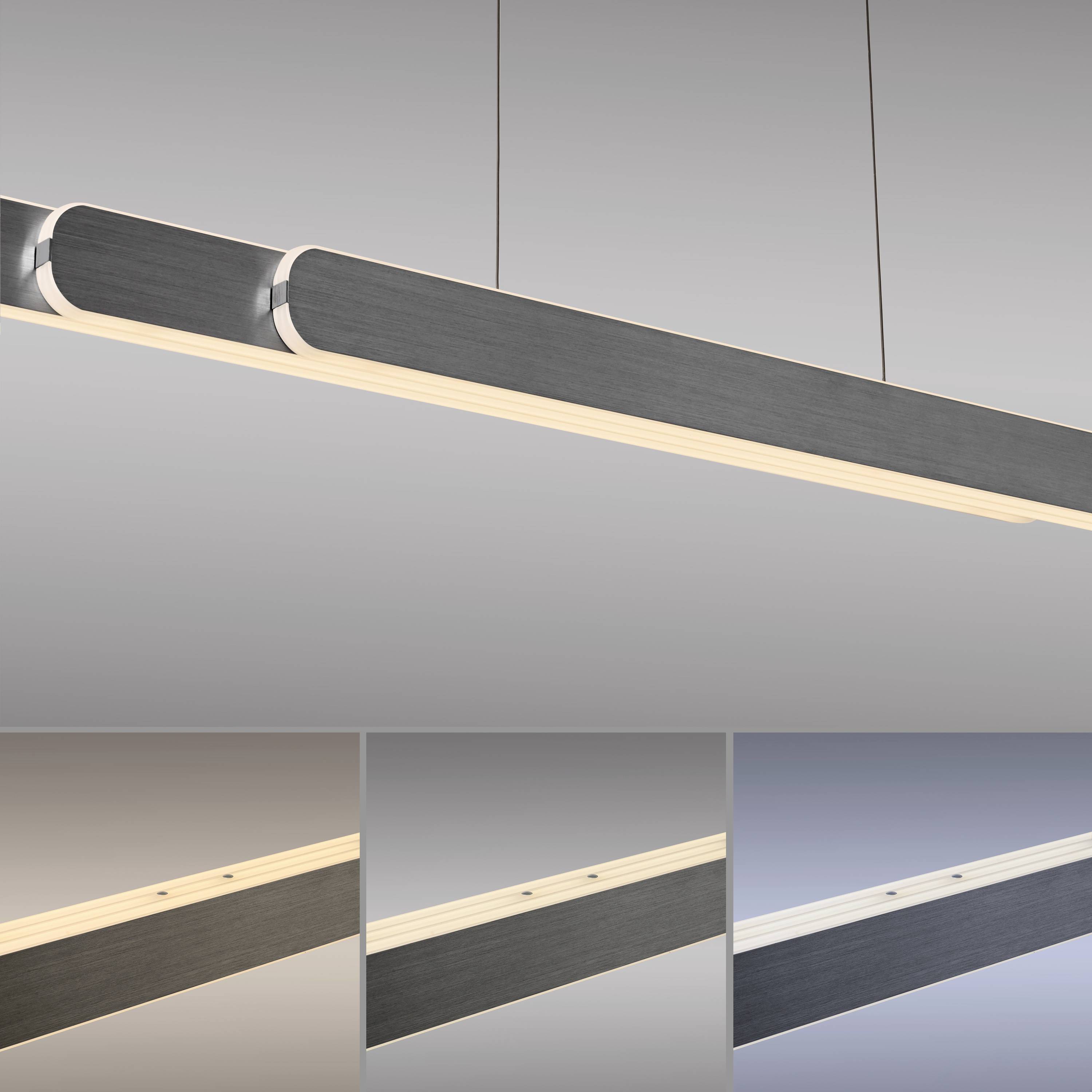 Paul Neuhaus ADRIANA ROUND 2577-18 LED-Pendelleuchte LED LED fest eingebaut 48W Schwarz