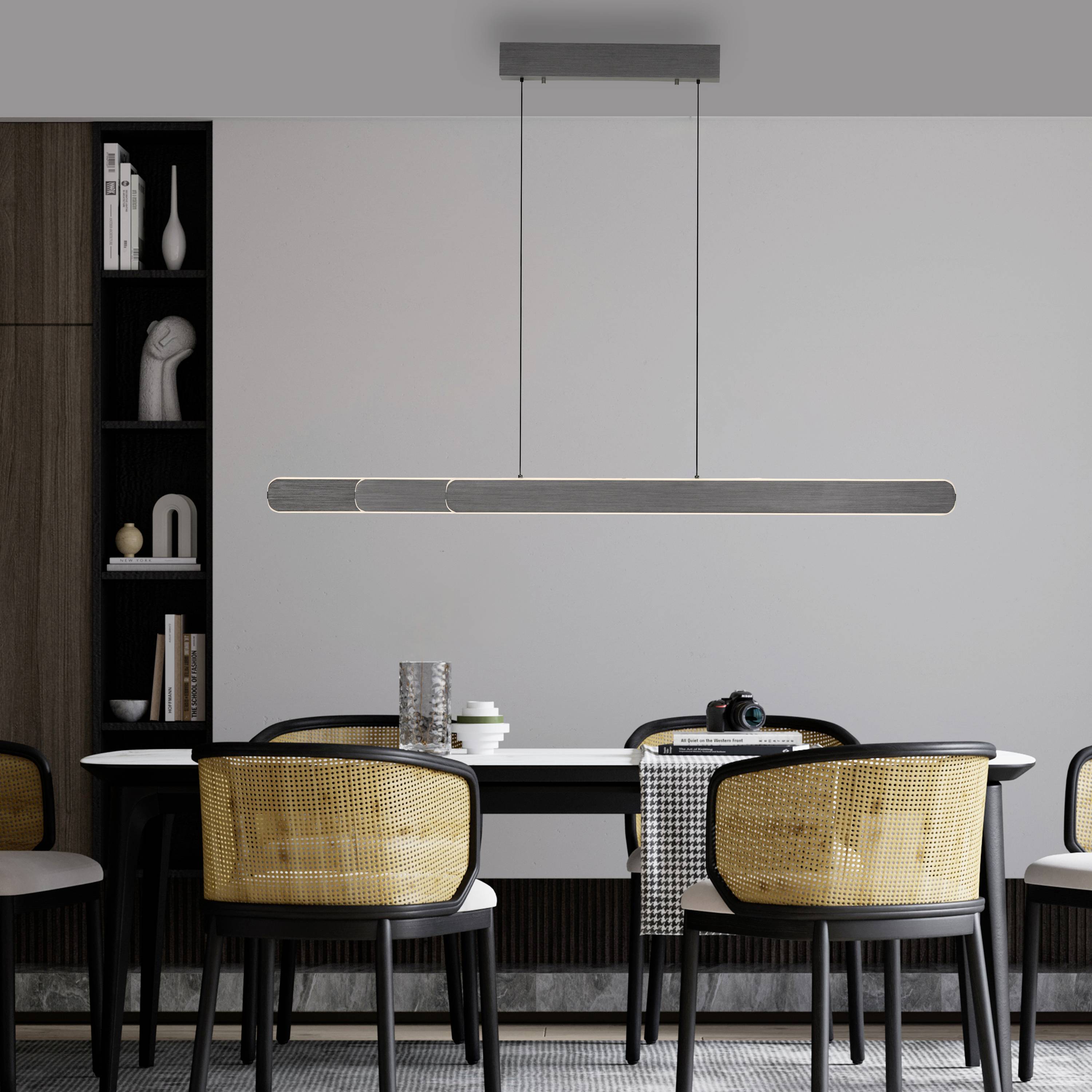 Paul Neuhaus ADRIANA ROUND 2577-18 LED-Pendelleuchte LED LED fest eingebaut 48W Schwarz