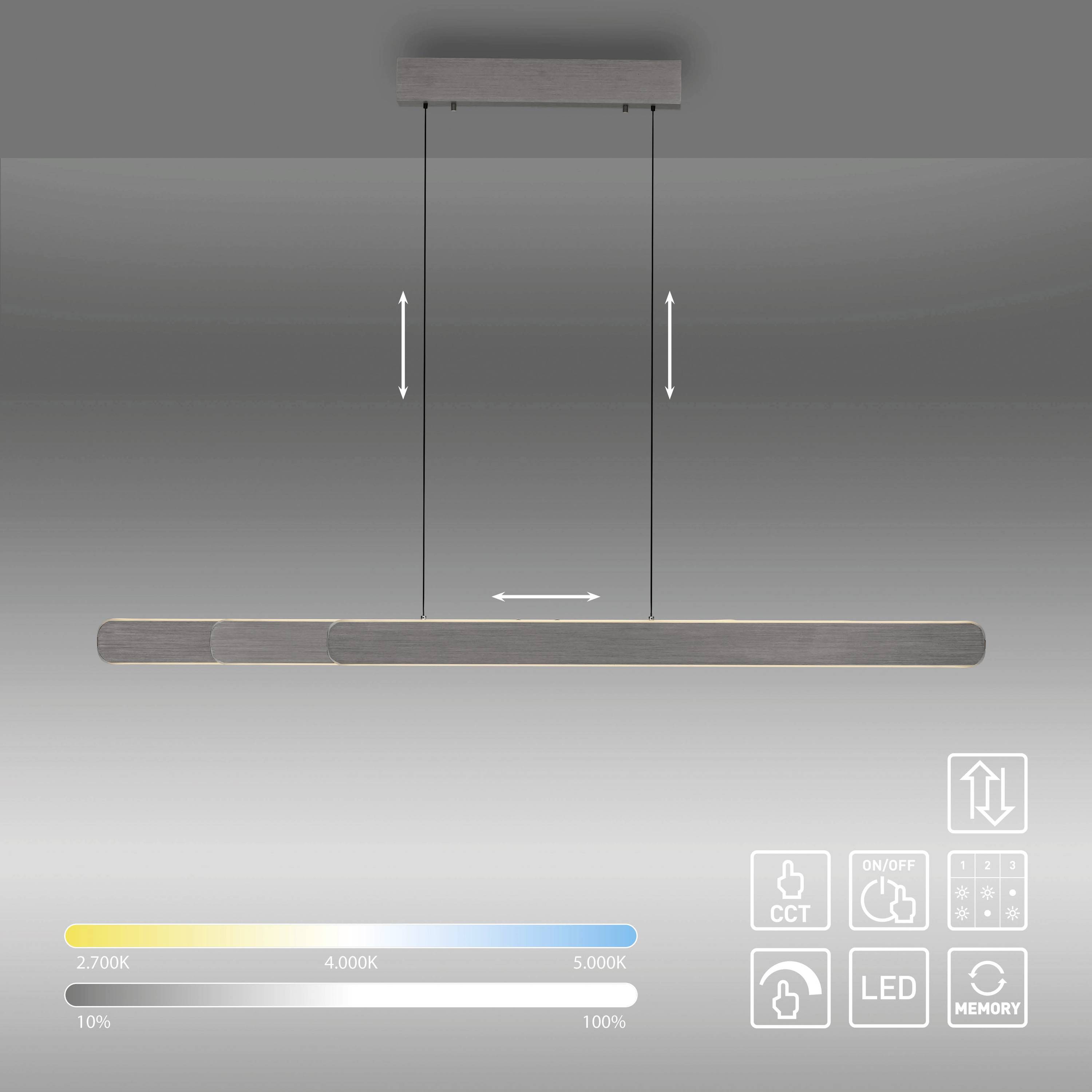 Paul Neuhaus ADRIANA ROUND 2577-34 LED-Pendelleuchte LED LED fest eingebaut 48W Dunkelbraun