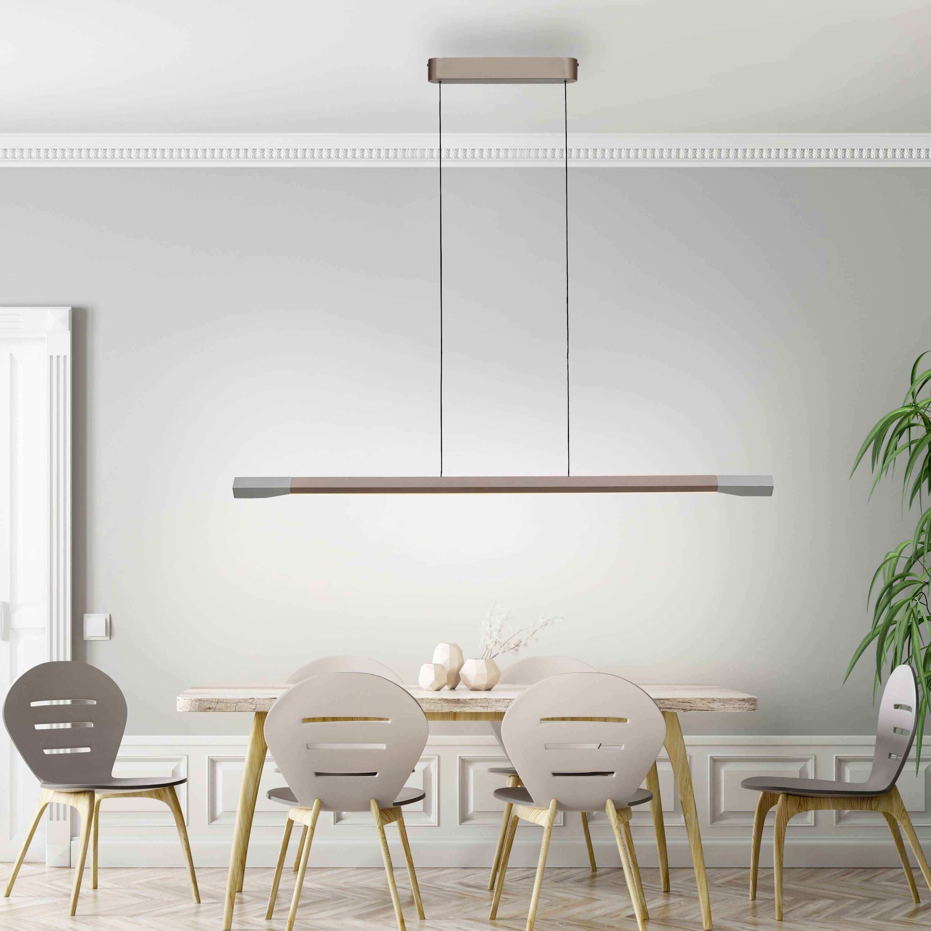 Paul Neuhaus HOOP 2732-36 LED-Pendelleuchte LED LED fest eingebaut 24W Coffee