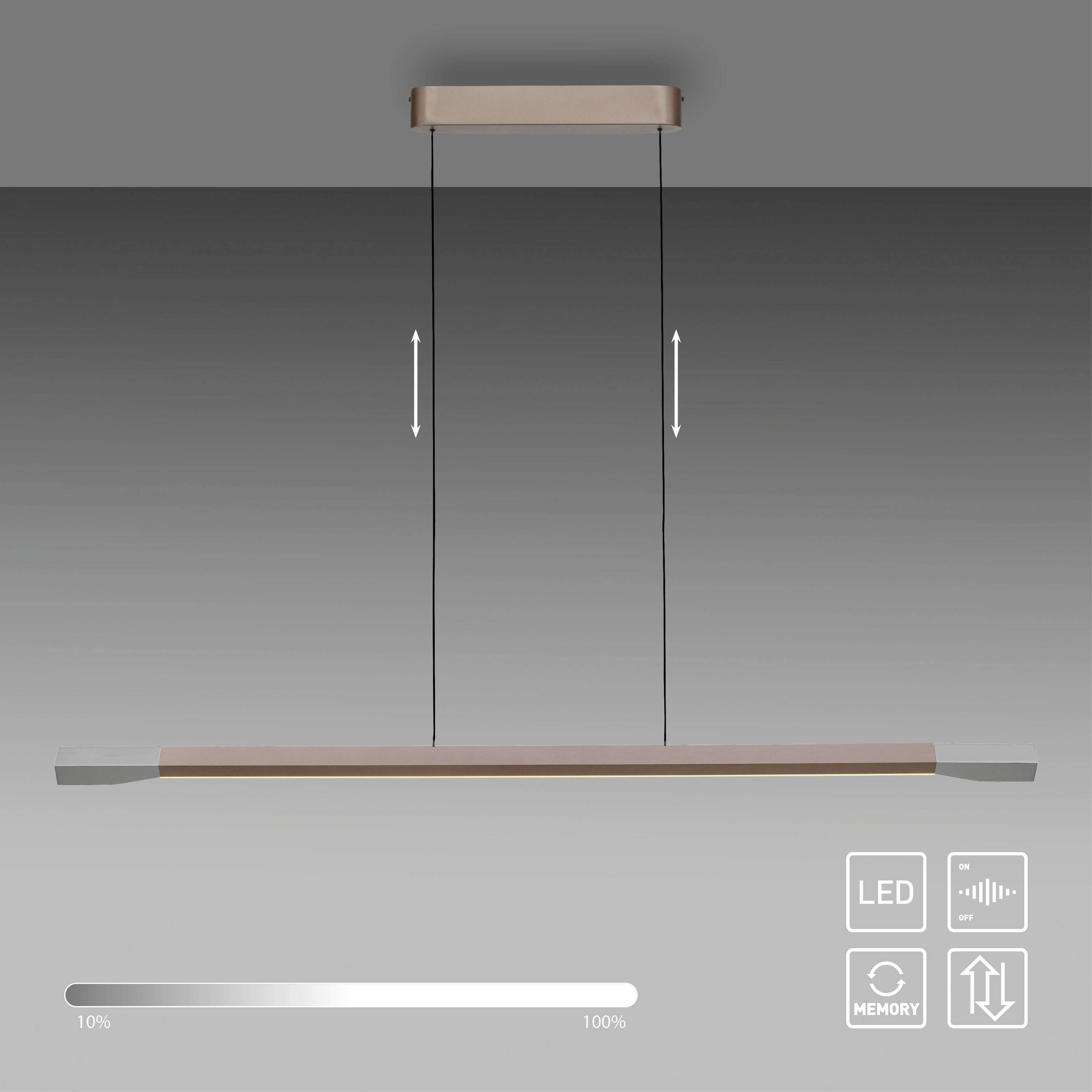 Paul Neuhaus HOOP 2732-36 LED-Pendelleuchte LED LED fest eingebaut 24W Coffee
