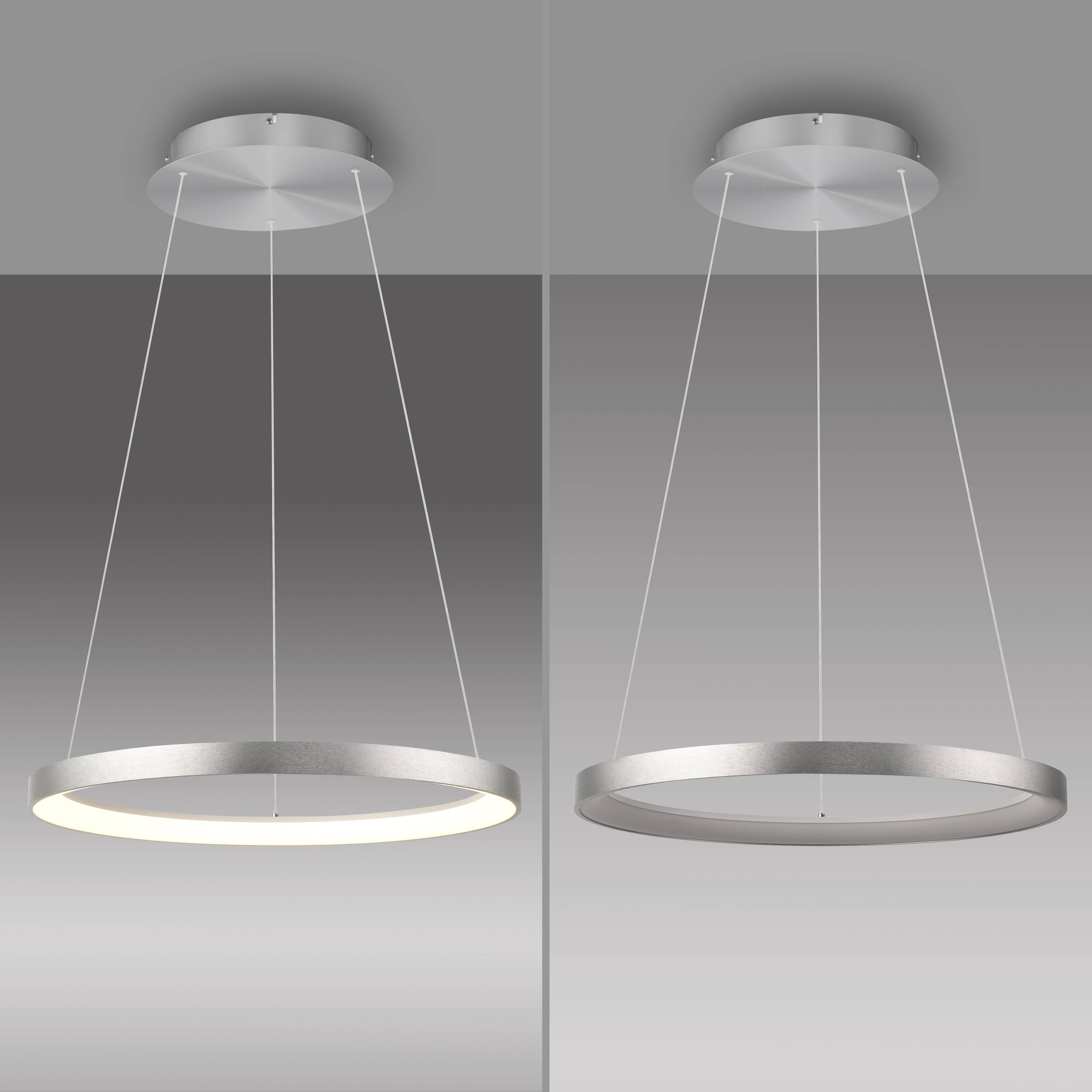 Paul Neuhaus HOOP 2851-95 LED-Pendelleuchte LED LED fest eingebaut 37W Aluminium