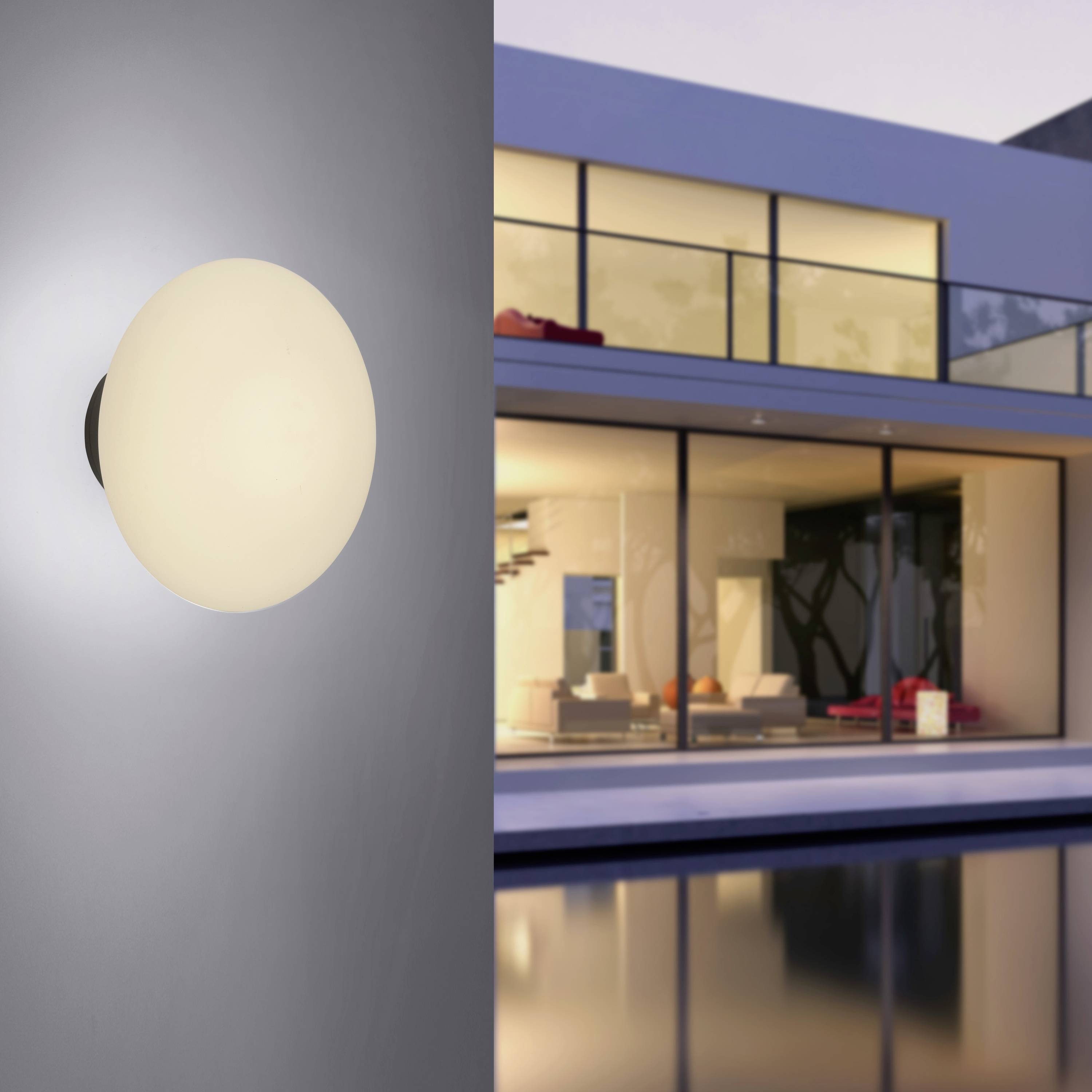 Paul Neuhaus OLAF 9468-15 LED-Wandleuchte LED fest eingebaut 5W LED Grau