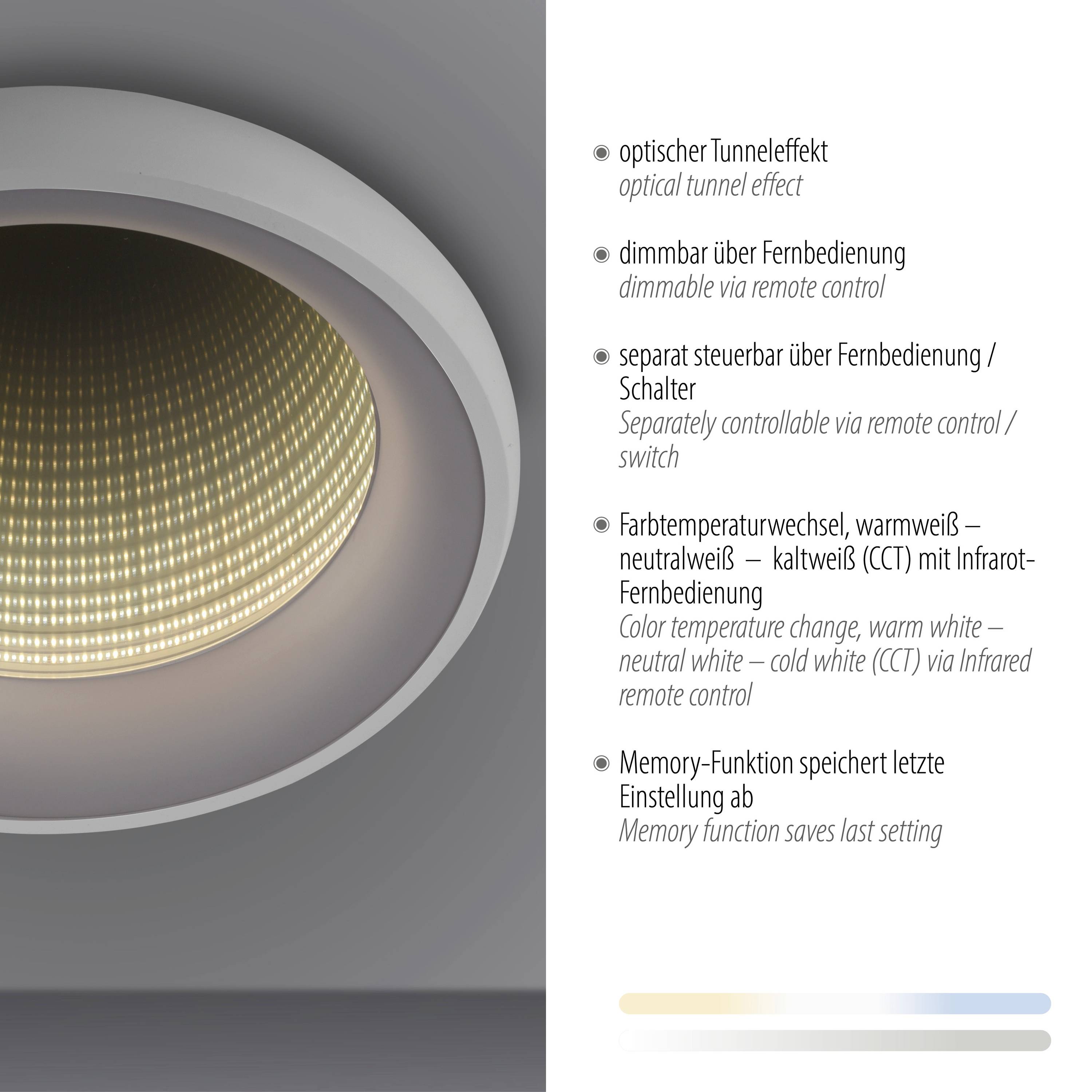 Just Light 14394-16 SPECCIO LED-Deckenleuchte LED LED fest eingebaut 25.5W Weiß