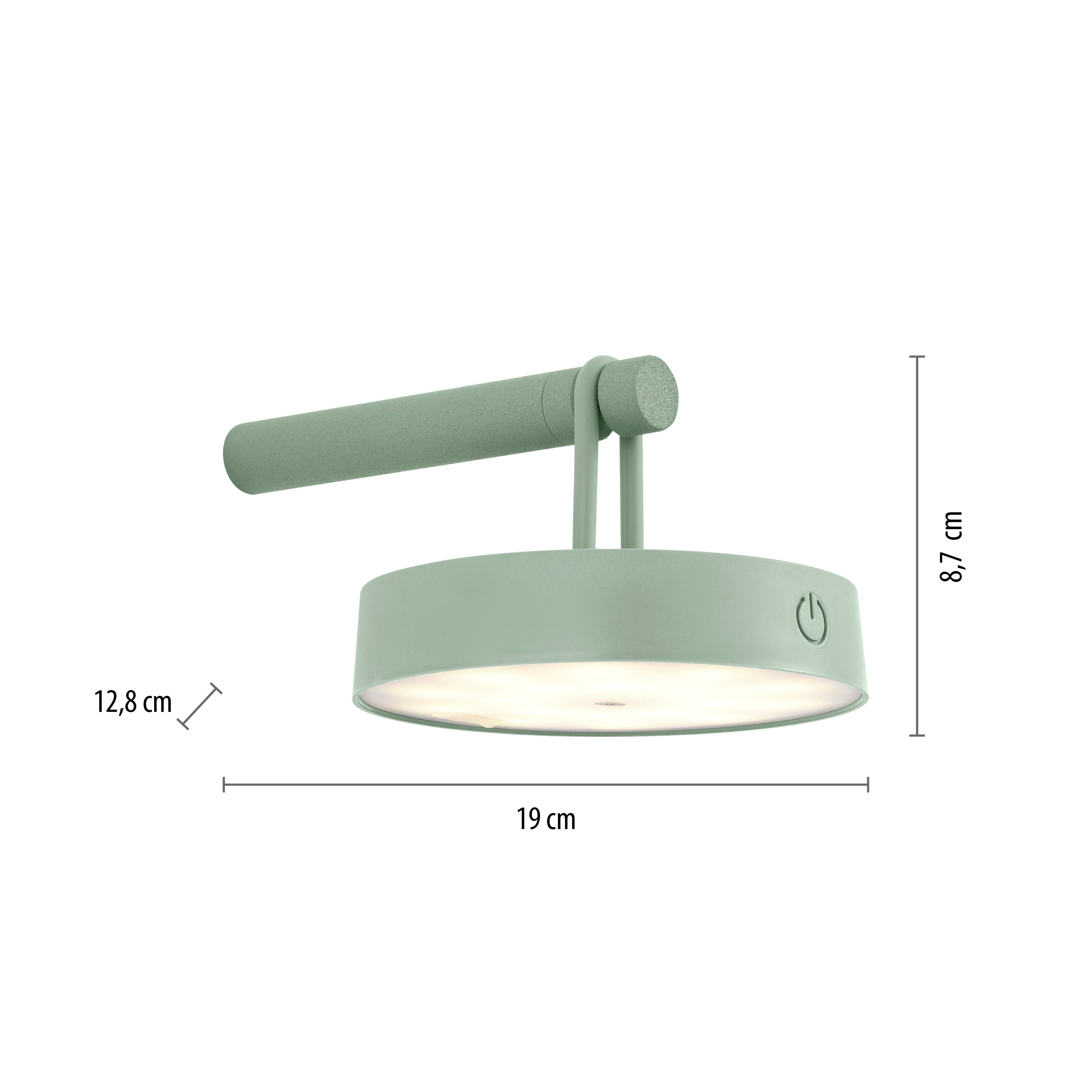 Just Light ARMA 19312-43 LED-Wandleuchte LED fest eingebaut 1.5W LED Grün