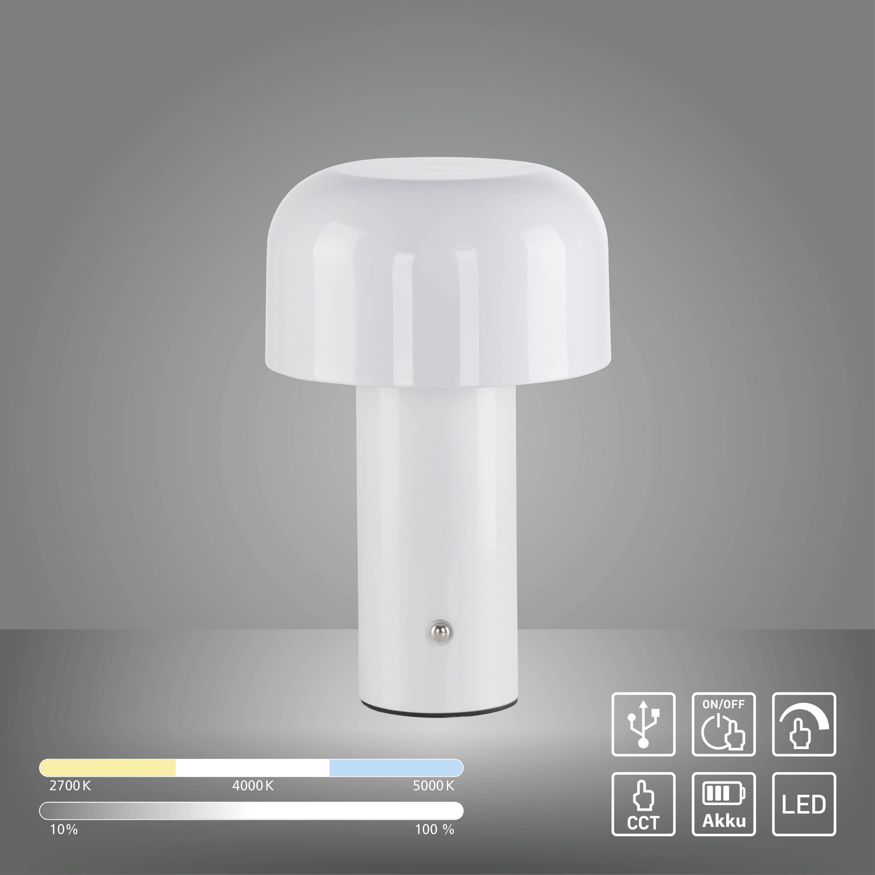 Eine Hand berührt einen Touchdimmer auf einer glatten Oberfläche. Unten im Bild steht das Wort 'Touchdimmer'.