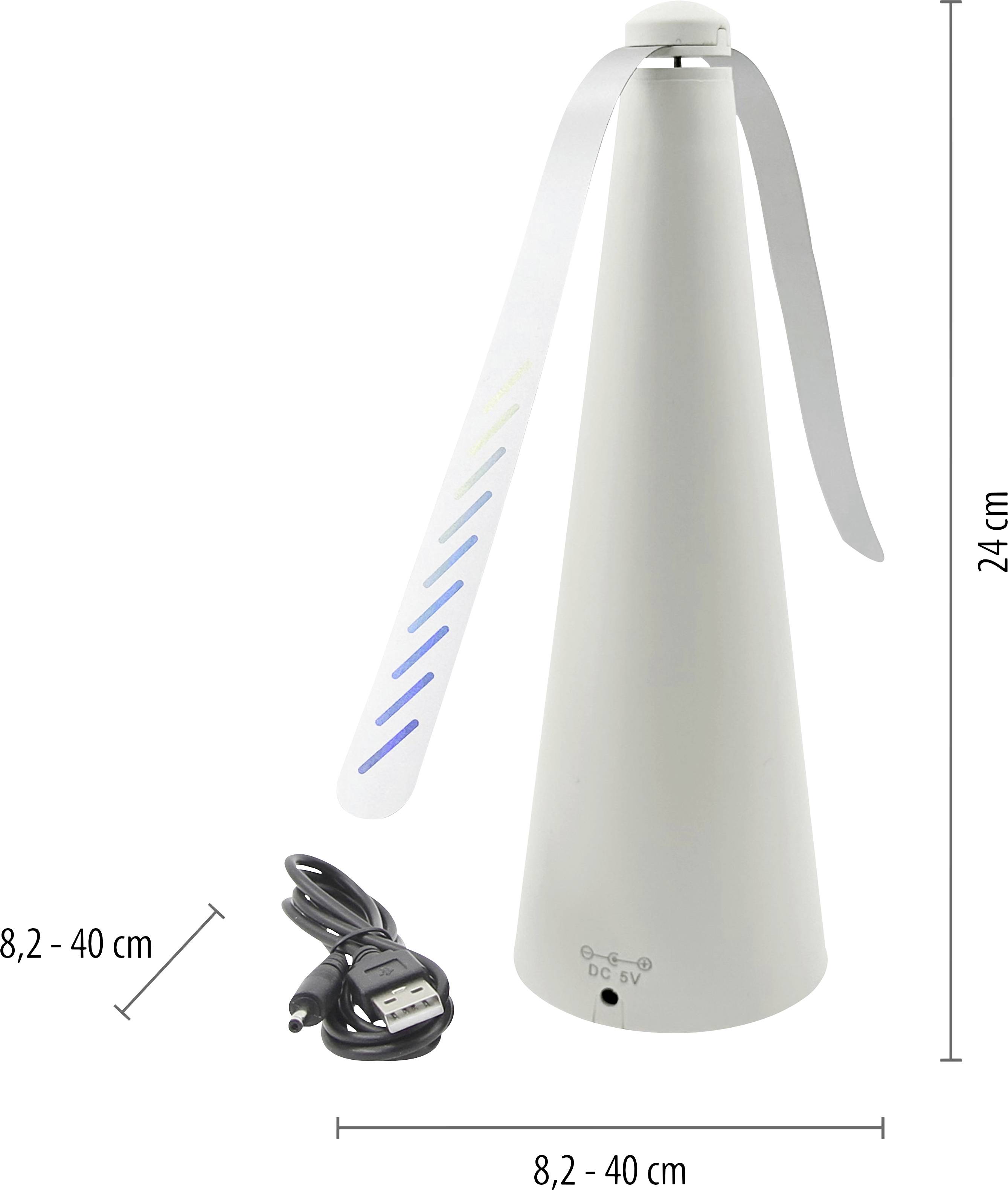 Just Light SWAT 86208-16 Insektenvertreiber Abschreckung 0.6W (Ø x H) 40cm x 24cm Weiß 1St.