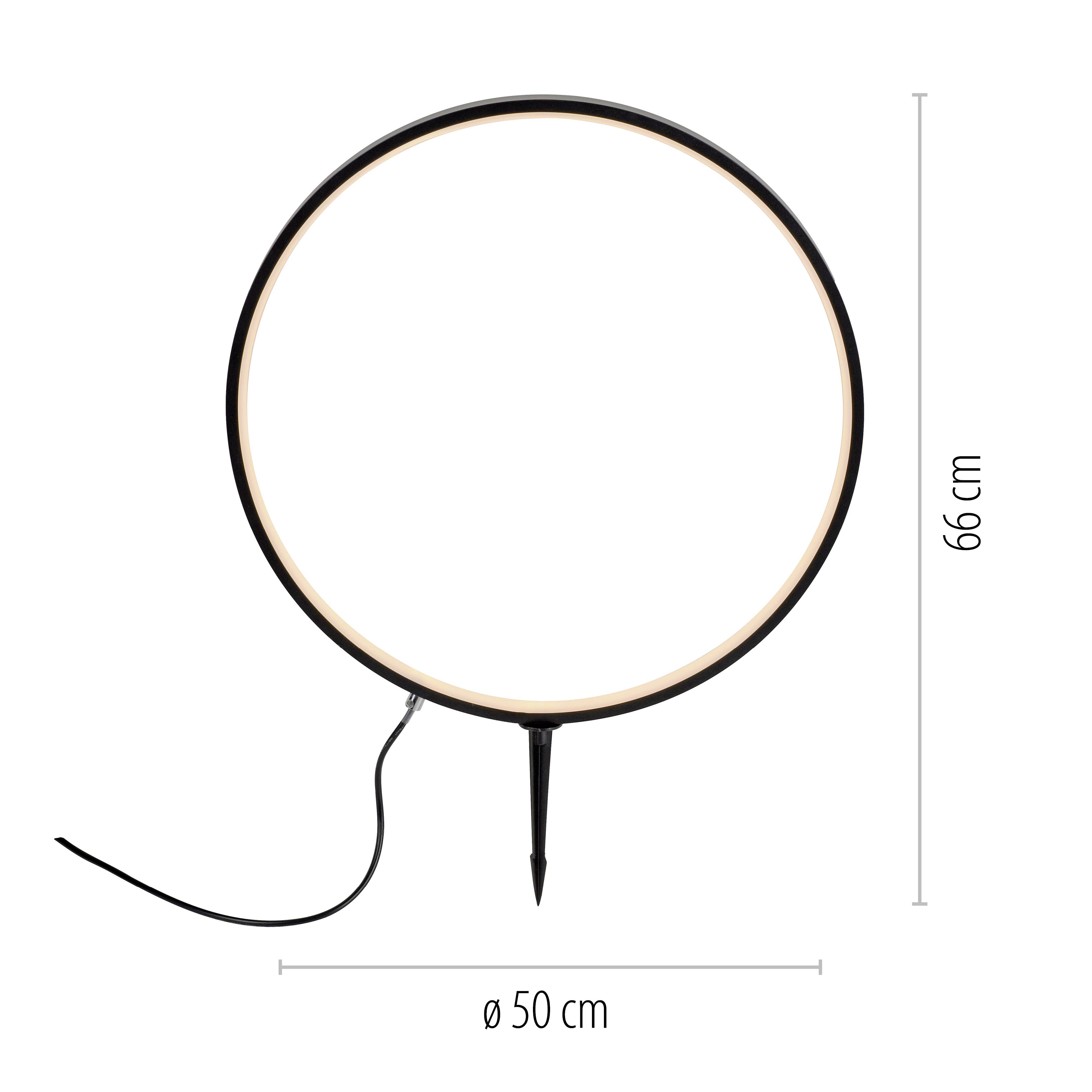 Just Light 19511-18 ZIRKULU LED-Gartenleuchte LED LED fest eingebaut 3.1W