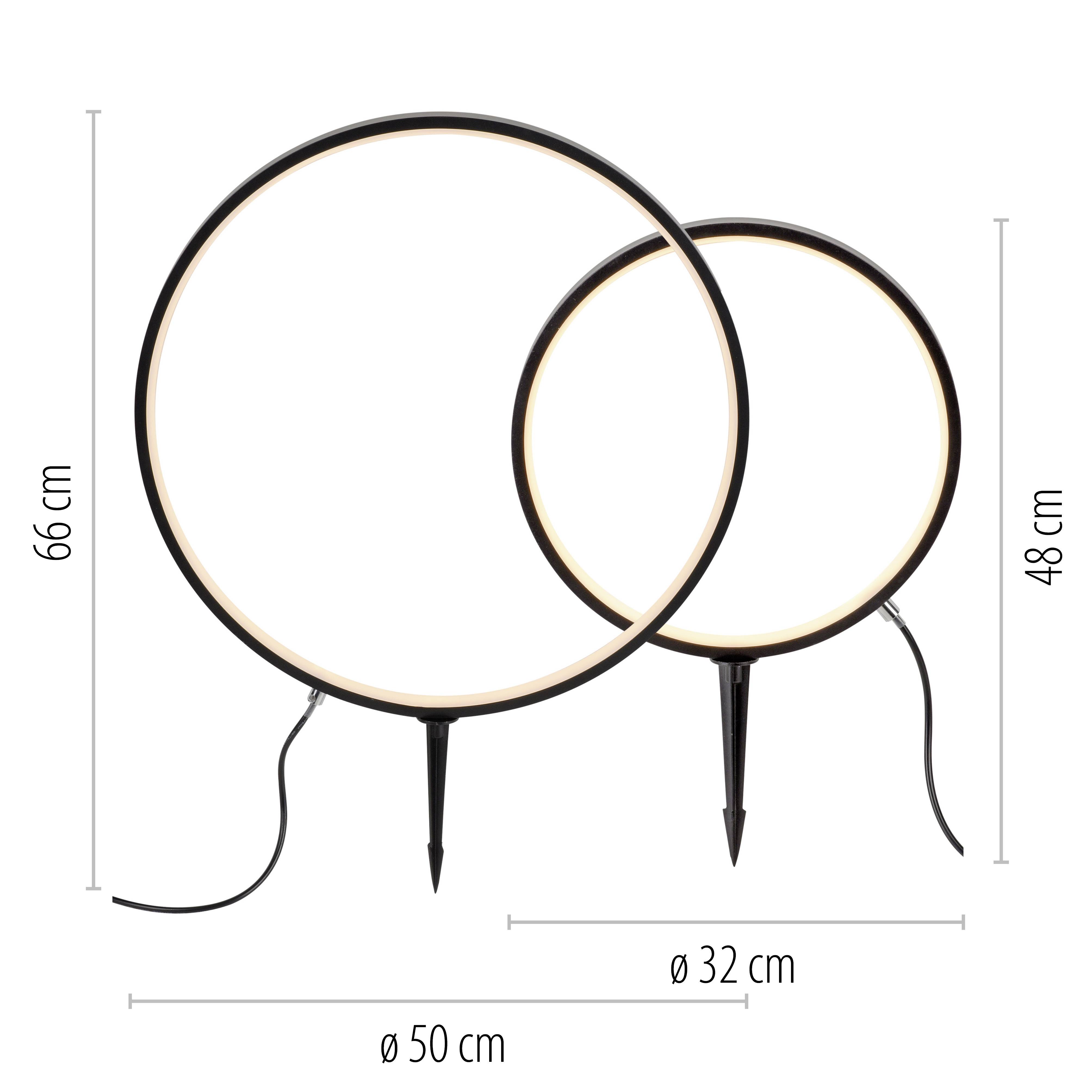 Just Light 1951X-SET ZIRKULU LED-Gartenleuchte LED LED fest eingebaut 5.3W