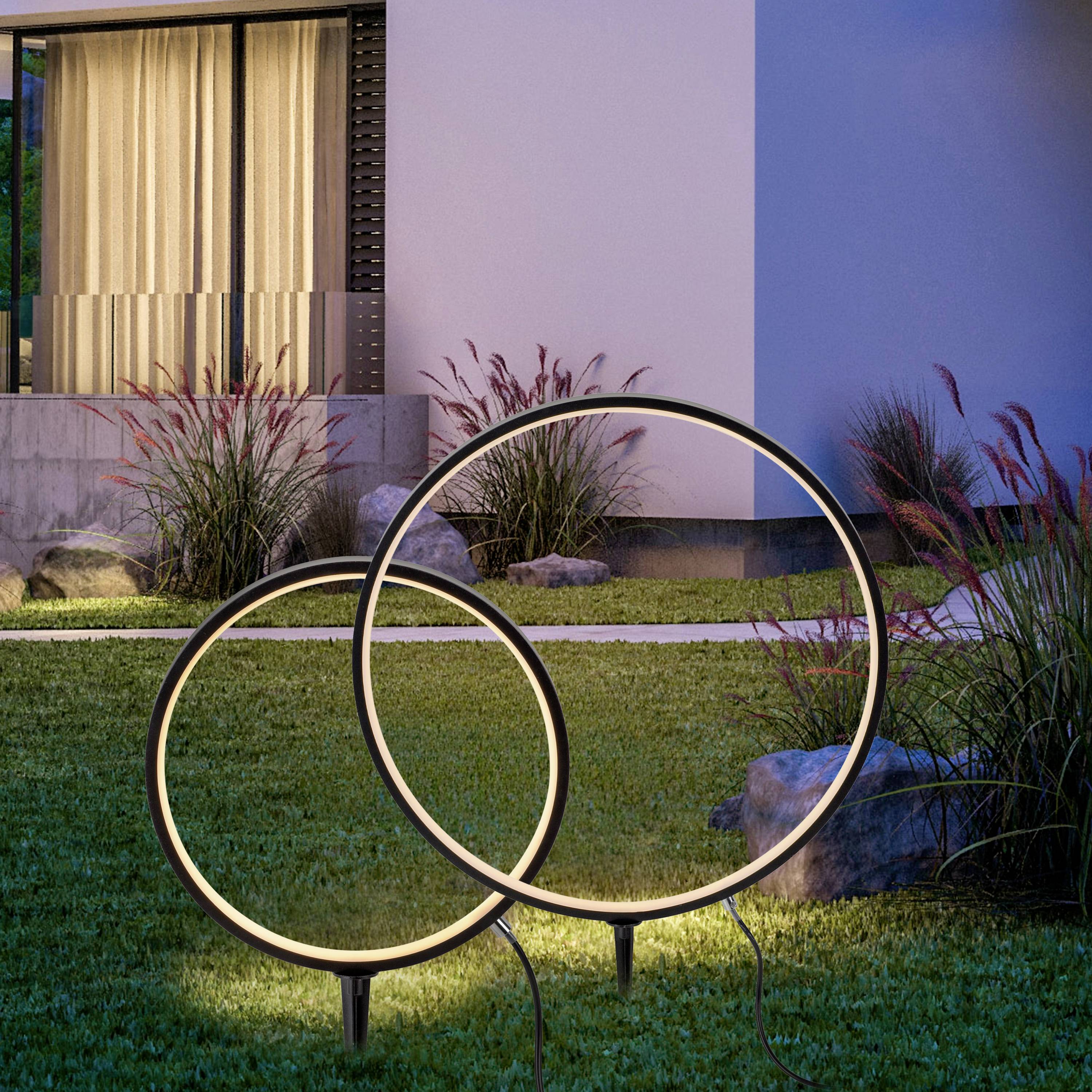 Just Light 1951X-SET ZIRKULU LED-Gartenleuchte LED LED fest eingebaut 5.3W